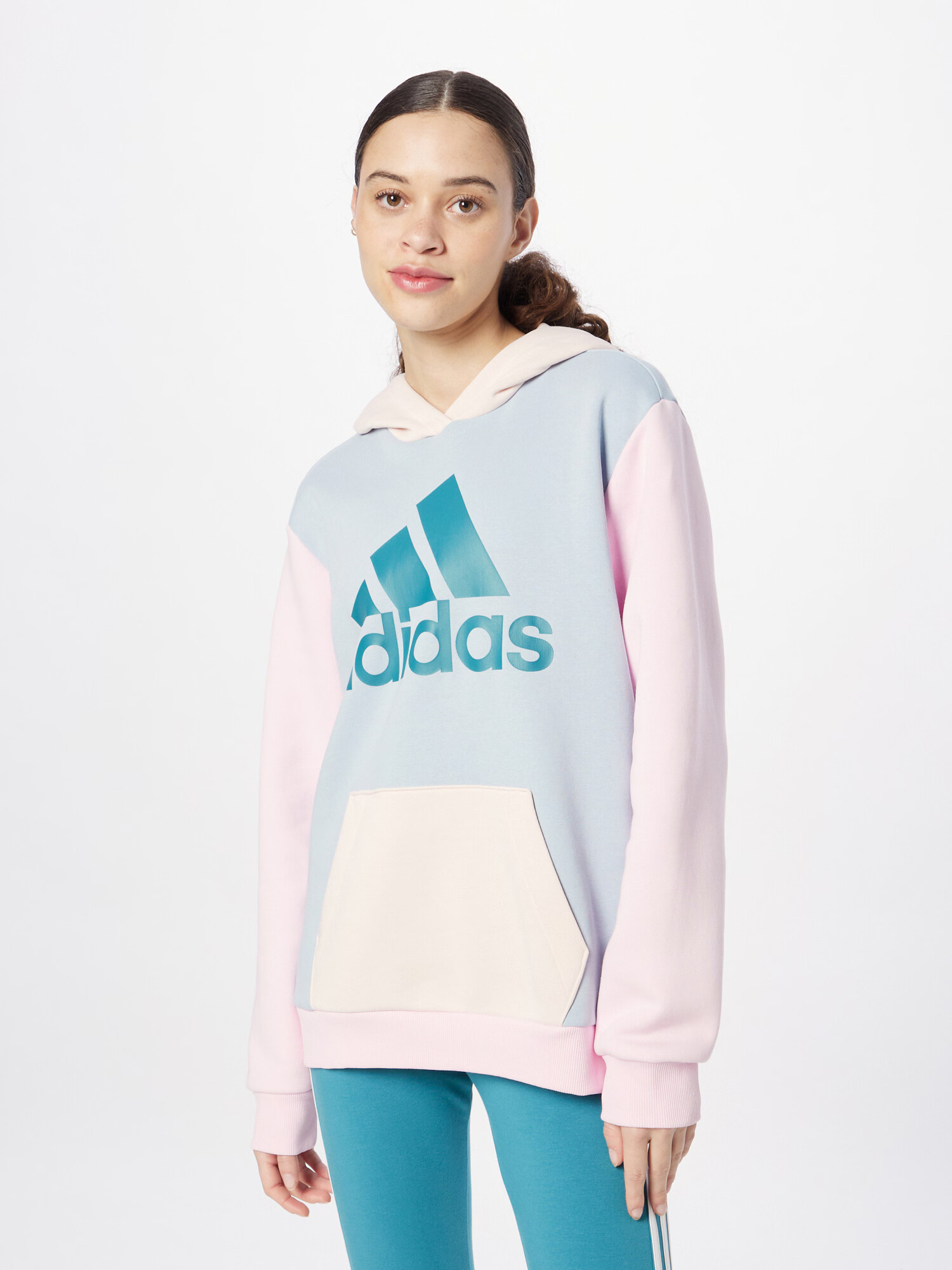 ADIDAS SPORTSWEAR Športna majica pastelno modra / pastelno rumena / petrol / pastelno roza - Pepit.si