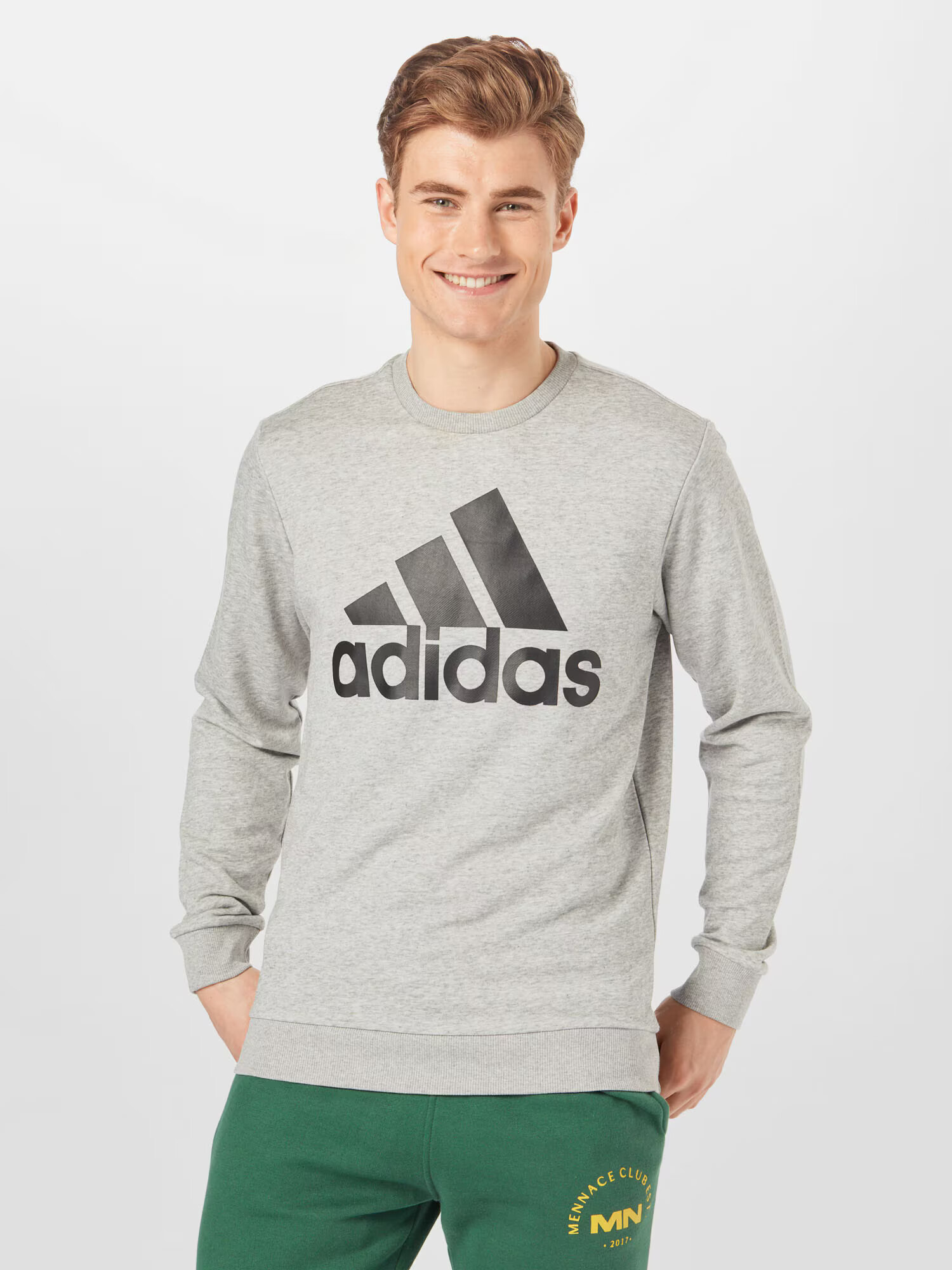 ADIDAS SPORTSWEAR Športna majica svetlo siva / črna - Pepit.si