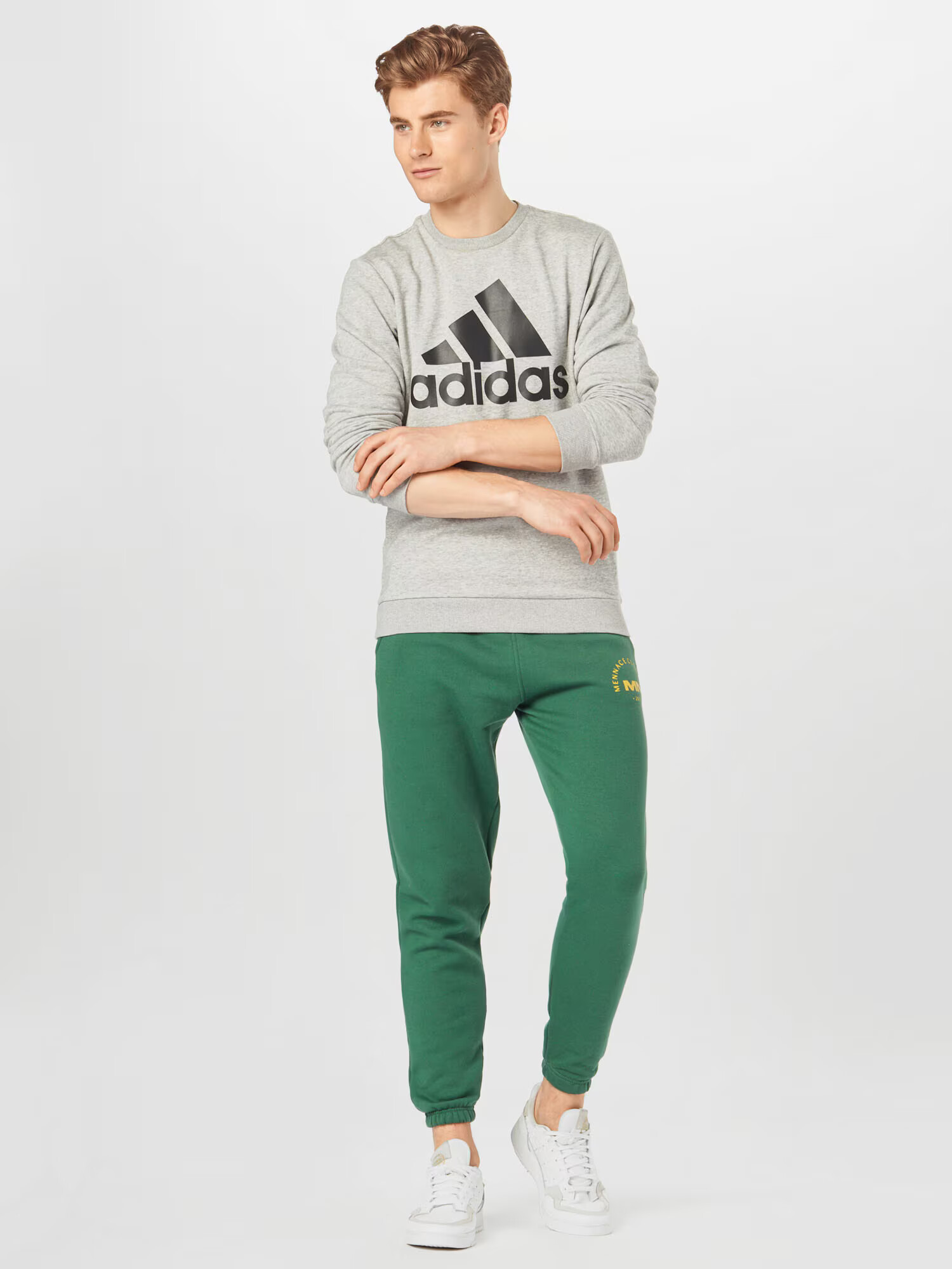 ADIDAS SPORTSWEAR Športna majica svetlo siva / črna - Pepit.si