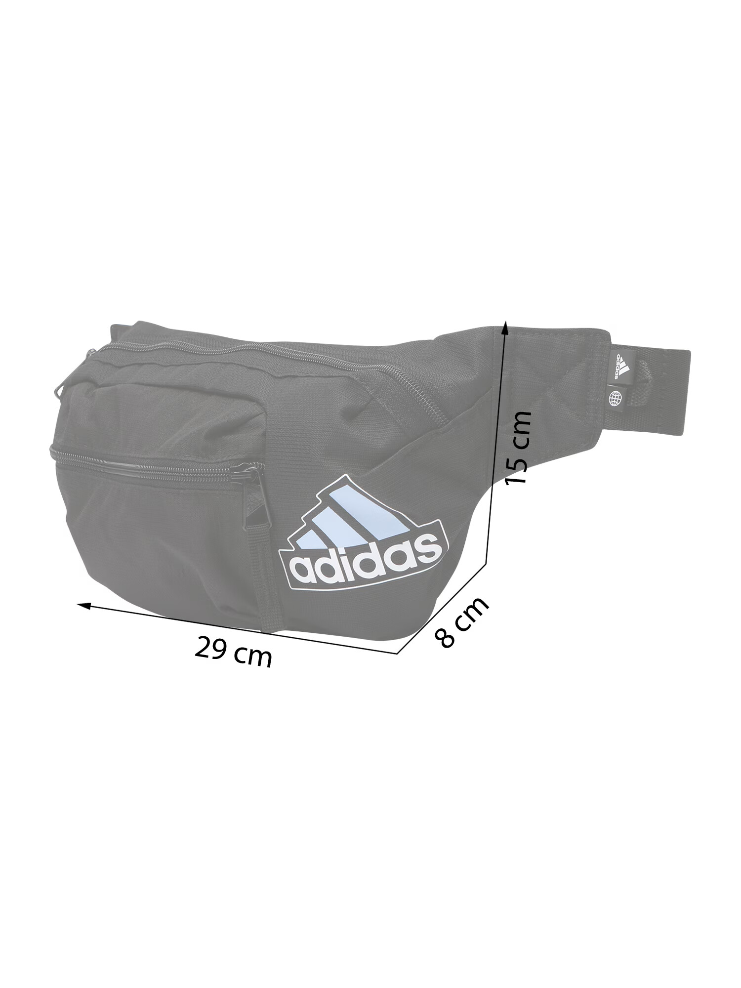 ADIDAS SPORTSWEAR Športna torbica za okrog pasu svetlo modra / črna / bela - Pepit.si