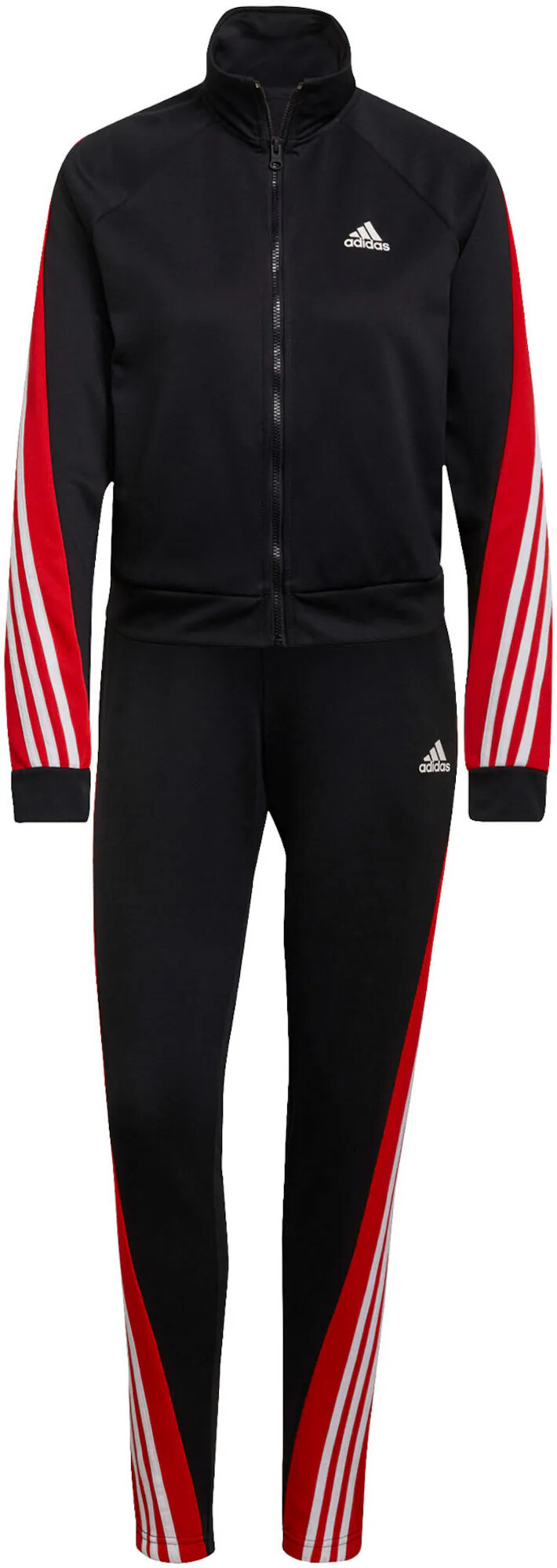 ADIDAS PERFORMANCE Športna trenirka črna / bela / rdeča - Pepit.si