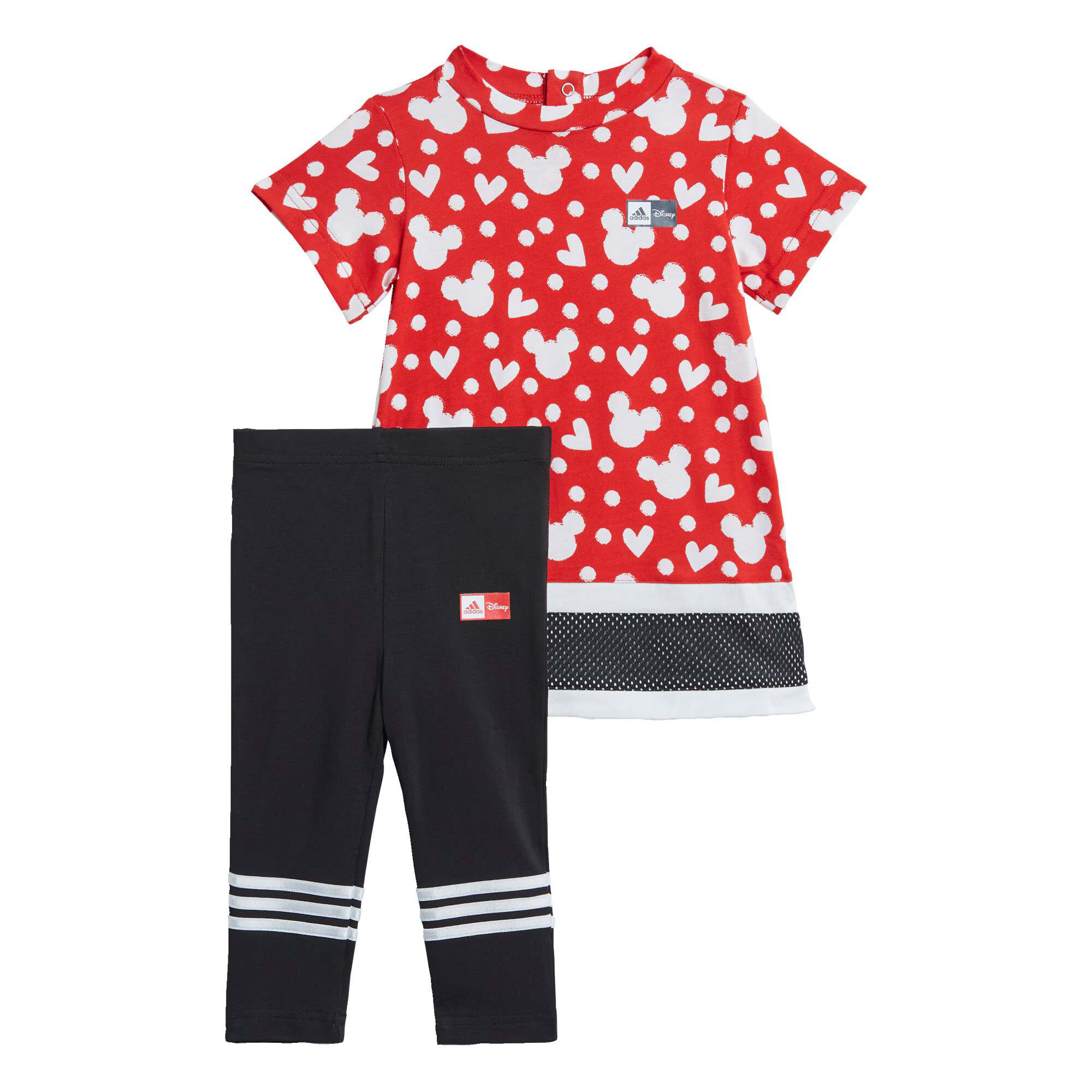 ADIDAS PERFORMANCE Športna trenirka 'Disney Minnie Mouse' rdeča / bela / črna - Pepit.si