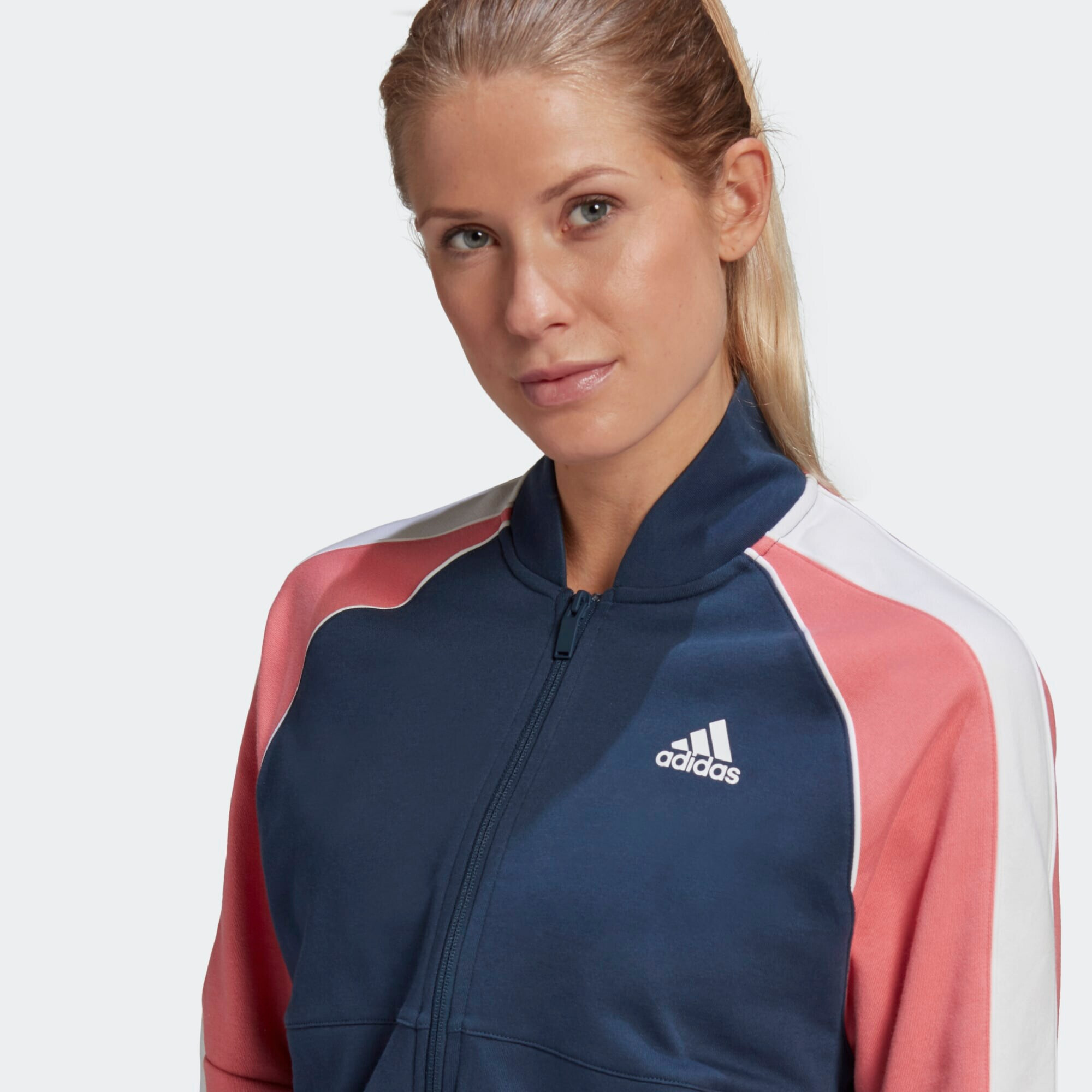 ADIDAS PERFORMANCE Športna trenirka mornarska / staro roza / bela - Pepit.si