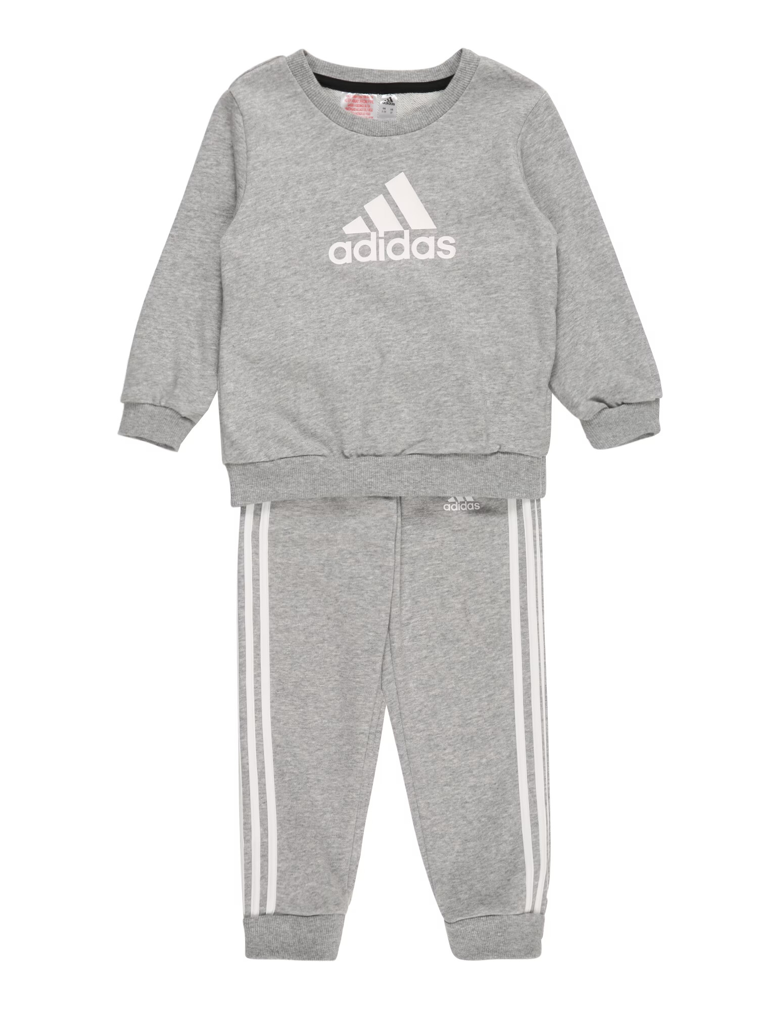 ADIDAS SPORTSWEAR Športna trenirka pegasto siva / bela - Pepit.si