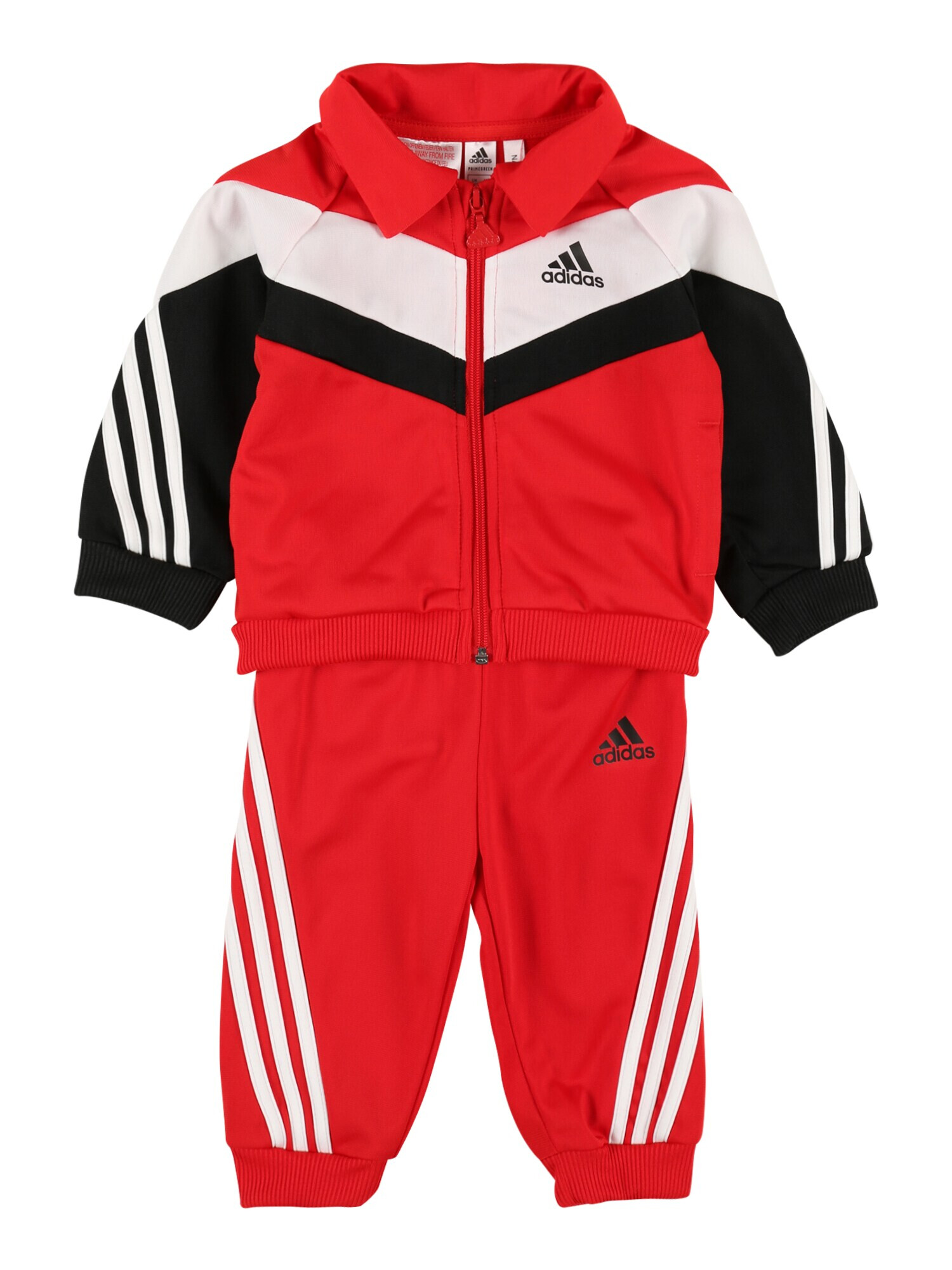 ADIDAS PERFORMANCE Športna trenirka 'SHINY' rdeča / bela / marine / črna - Pepit.si