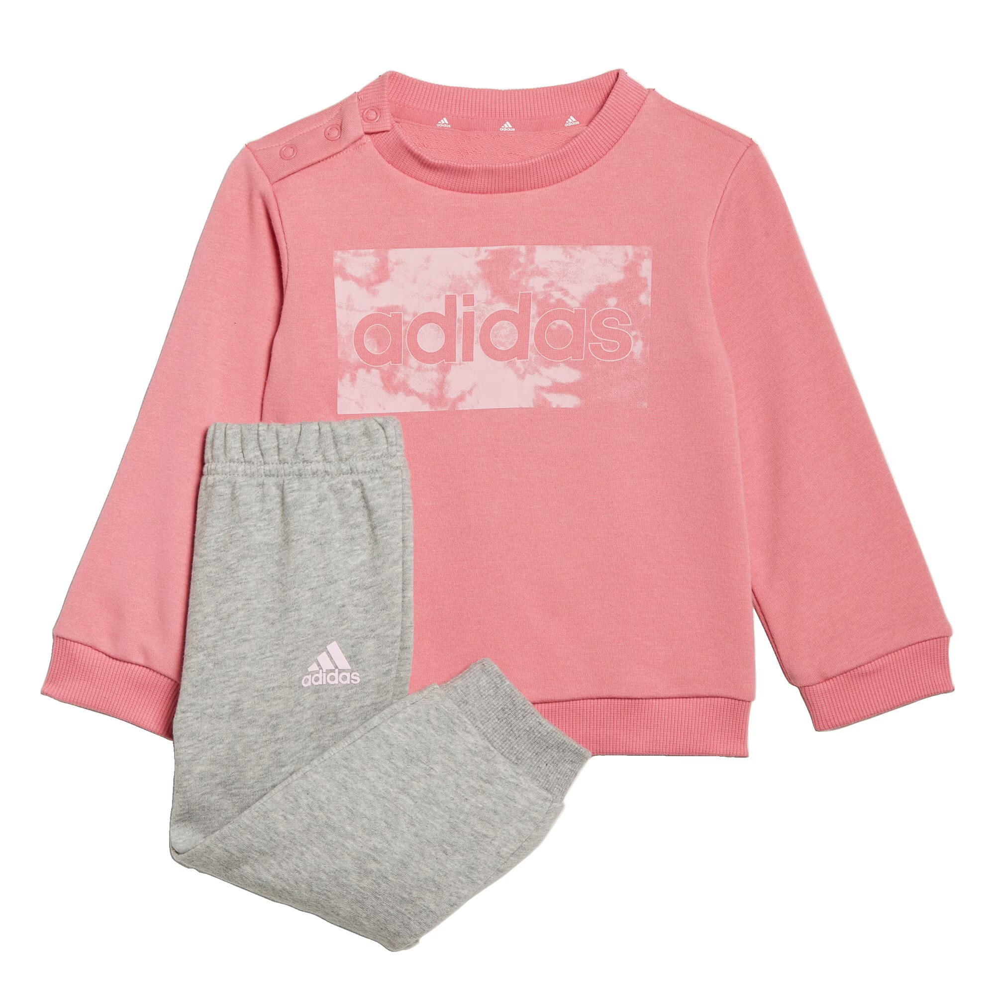 ADIDAS PERFORMANCE Športna trenirka staro roza / pegasto siva / pastelno roza - Pepit.si