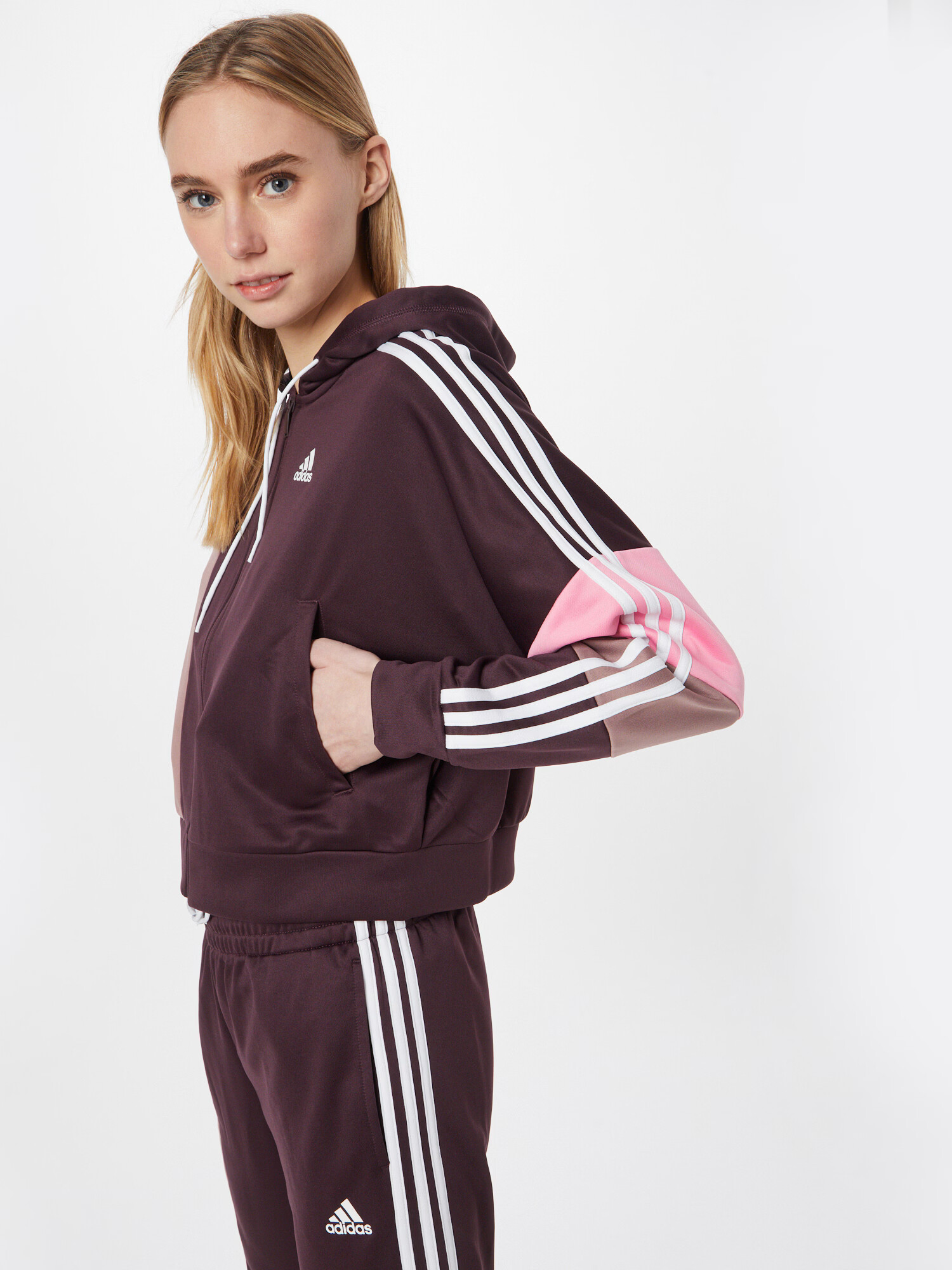 ADIDAS SPORTSWEAR Športna obleka staro roza / svetlo roza / bordo / bela - Pepit.si