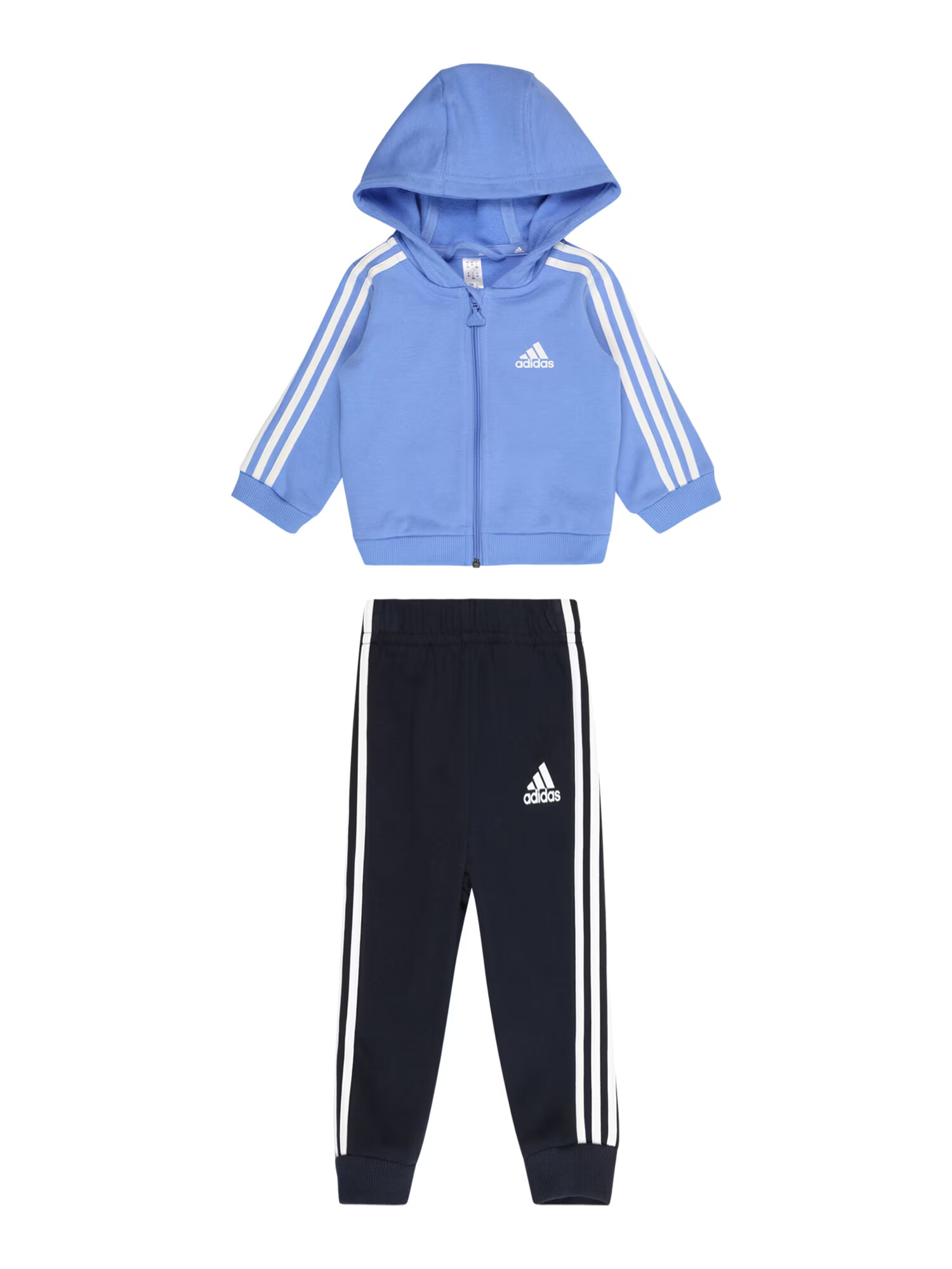 ADIDAS SPORTSWEAR Športna trenirka svetlo modra / črna / bela - Pepit.si