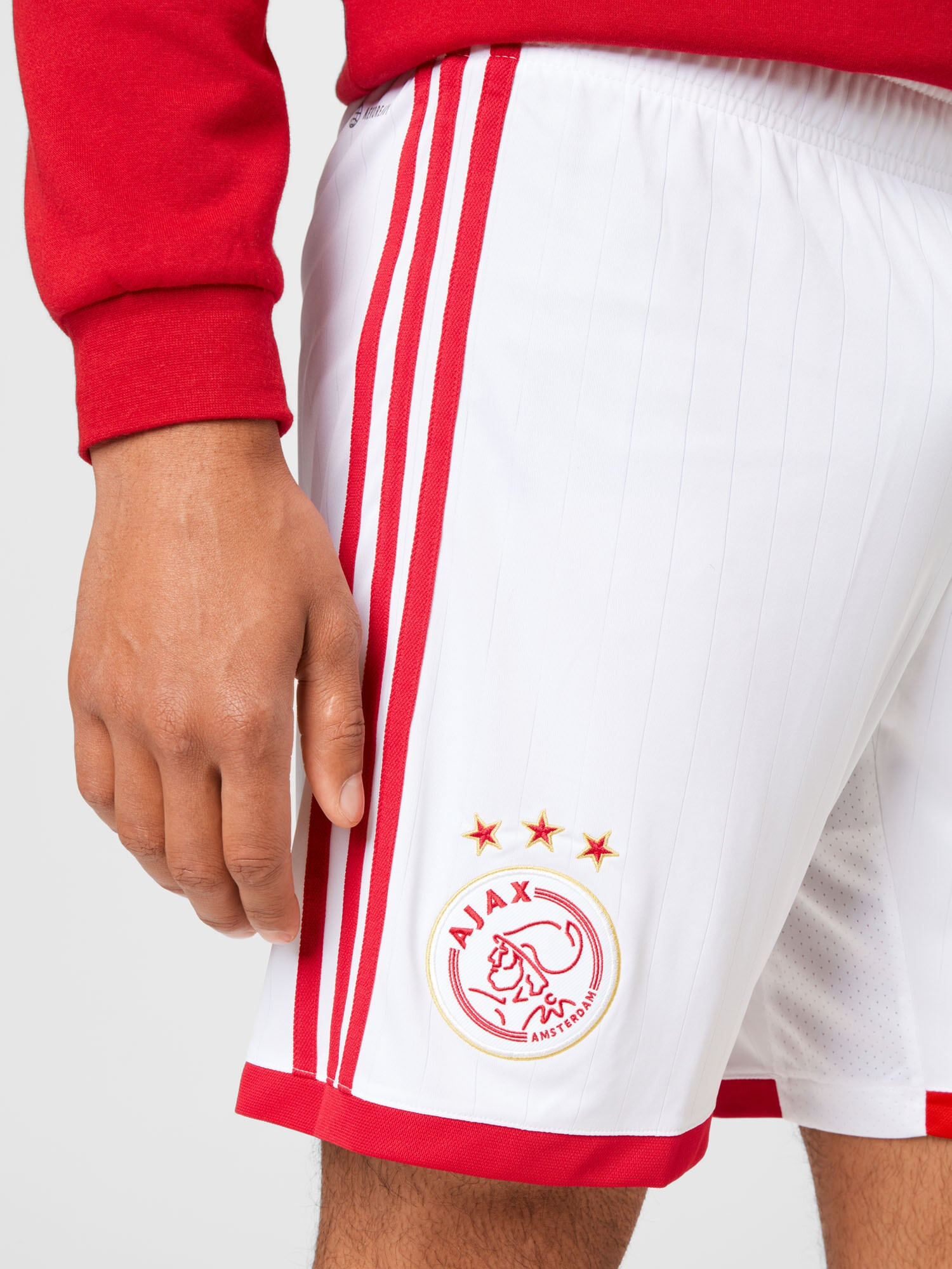 ADIDAS SPORTSWEAR Športne hlače 'Ajax 22/23' rdeča / bela - Pepit.si