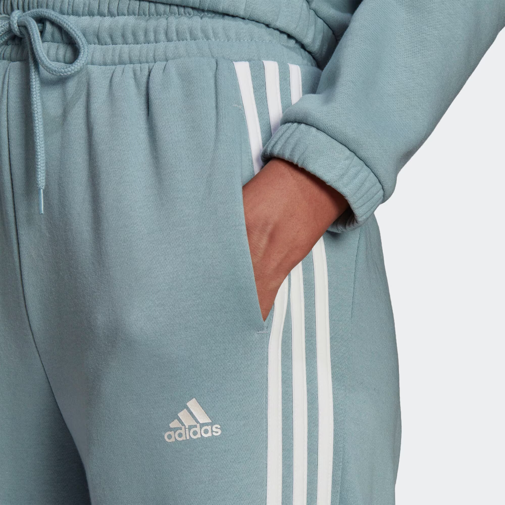 ADIDAS PERFORMANCE Športne hlače dimno modra / bela - Pepit.si