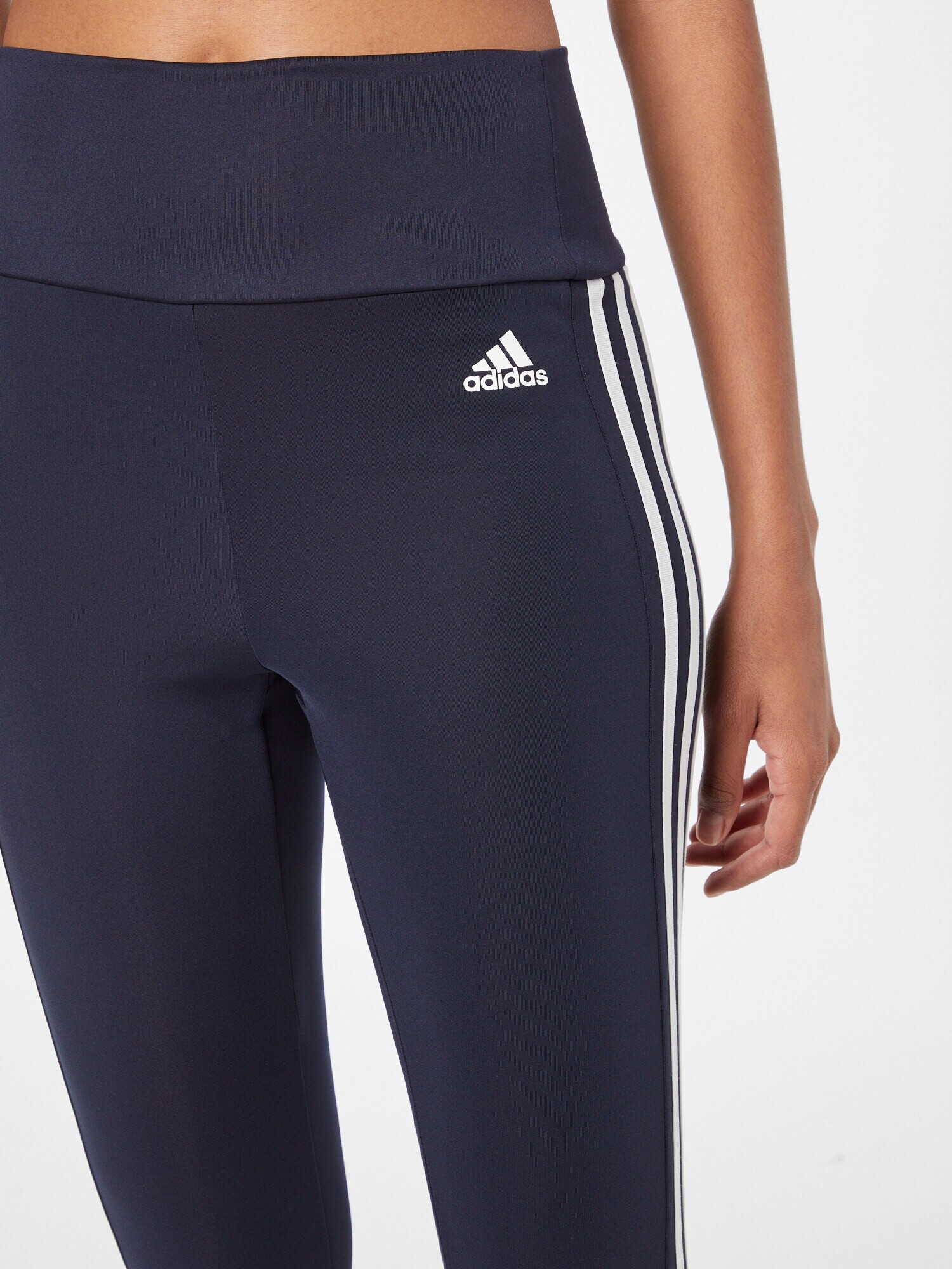 ADIDAS SPORTSWEAR Športne hlače temno modra / bela - Pepit.si