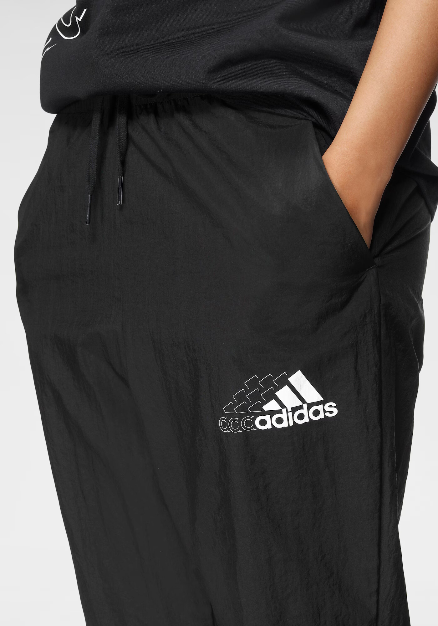 ADIDAS SPORTSWEAR Športne hlače črna / bela - Pepit.si