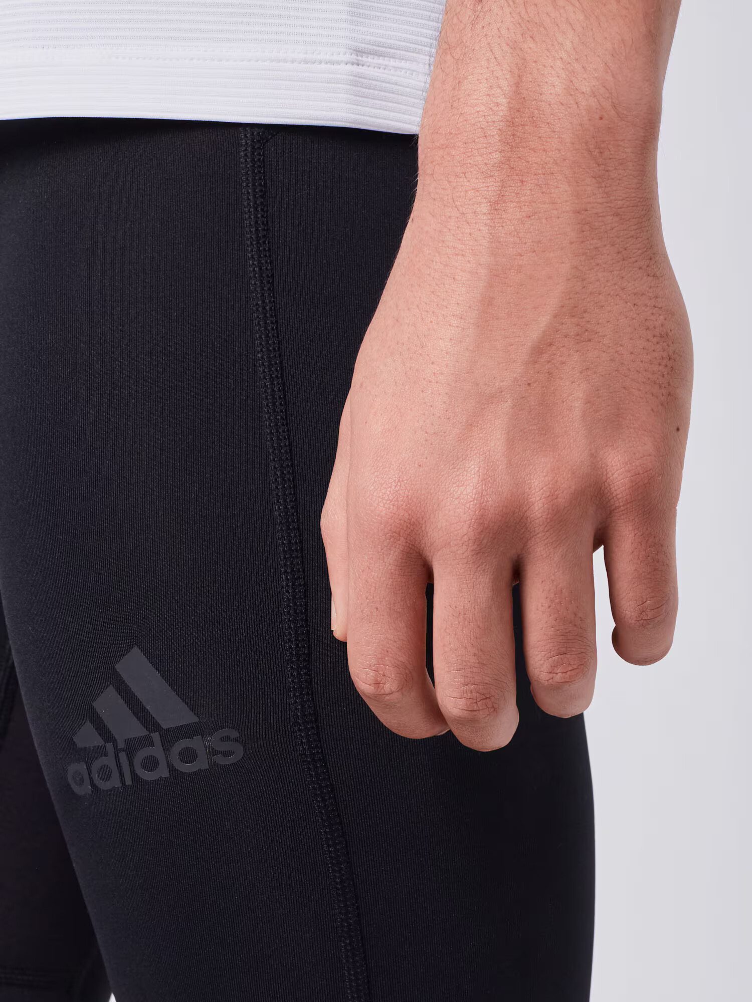 ADIDAS SPORTSWEAR Športne hlače črna / bela - Pepit.si