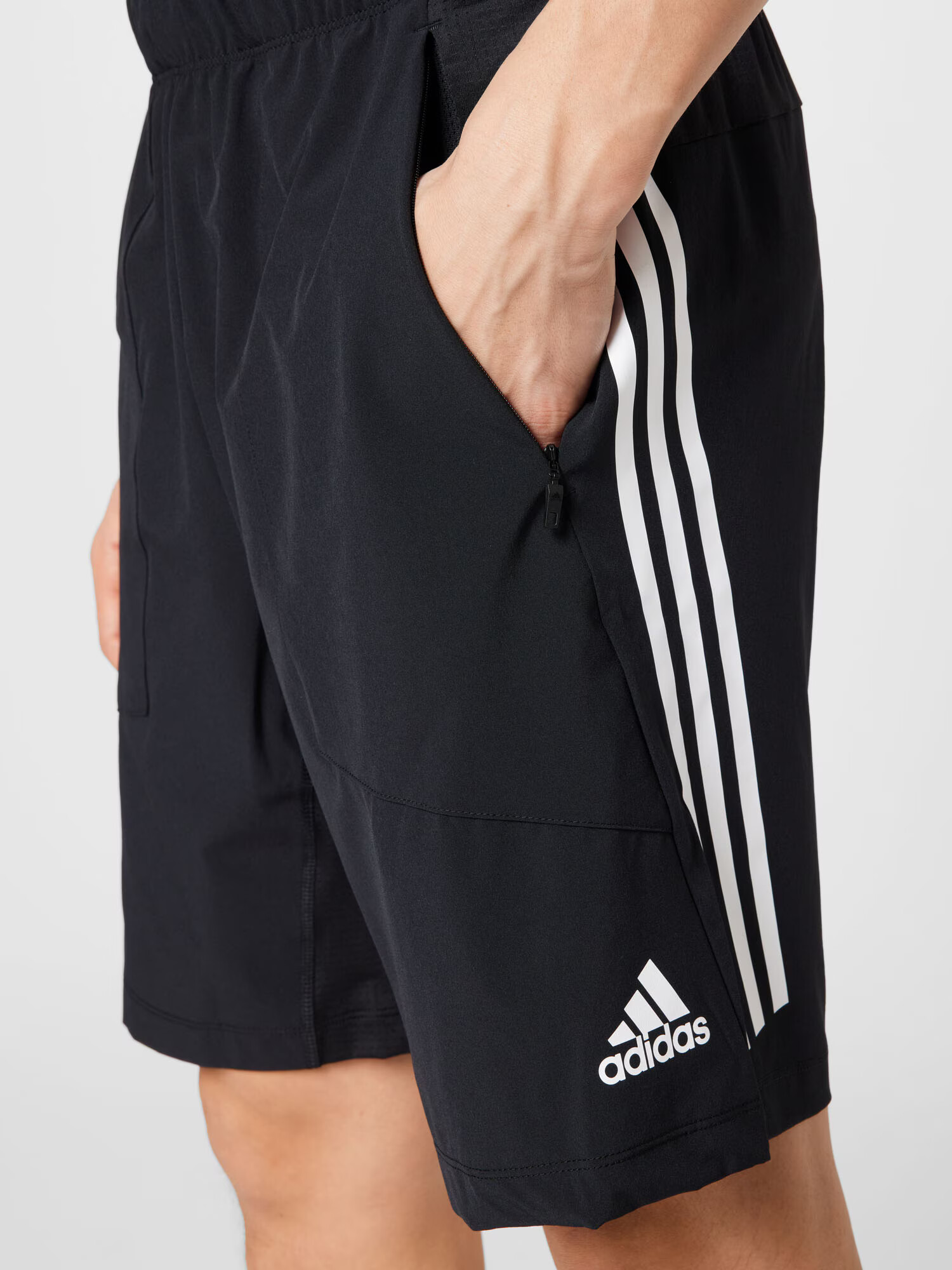 ADIDAS SPORTSWEAR Športne hlače črna / bela - Pepit.si