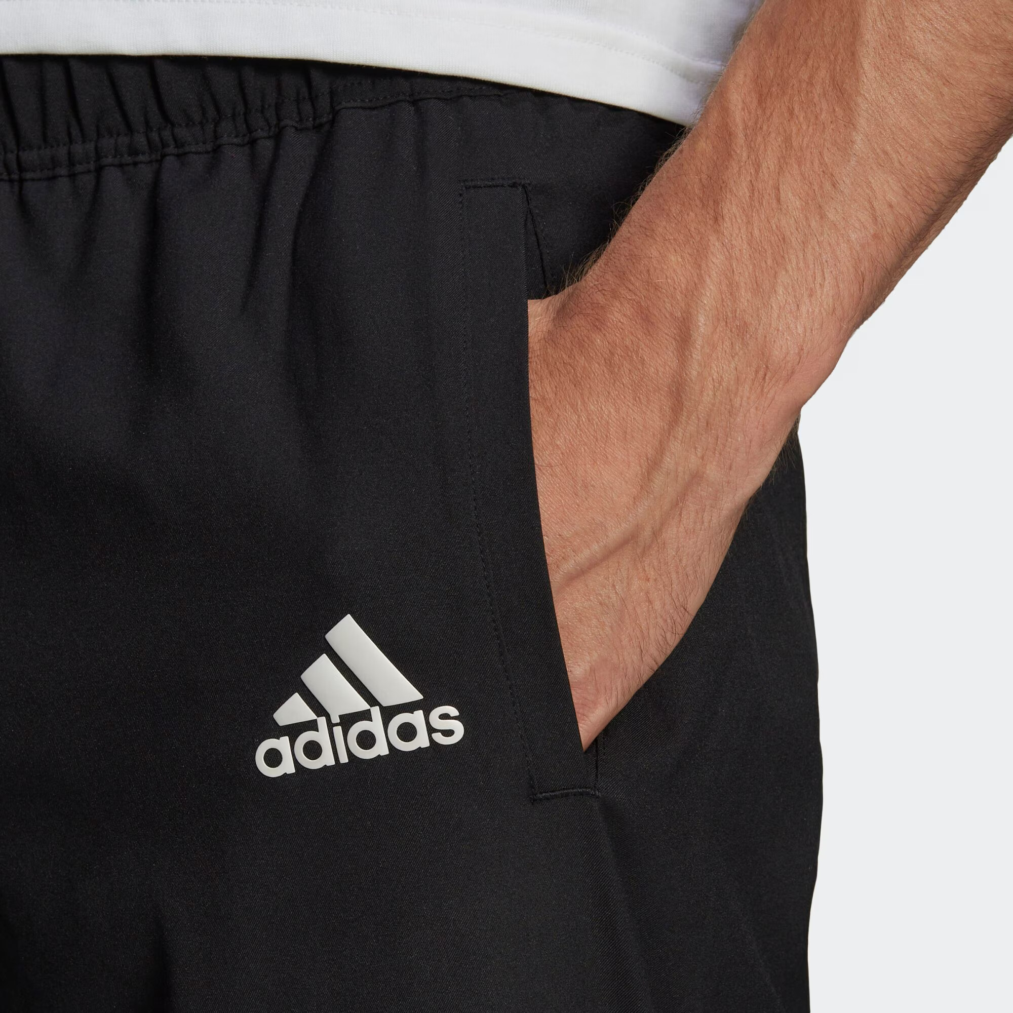 ADIDAS SPORTSWEAR Športne hlače črna / bela - Pepit.si