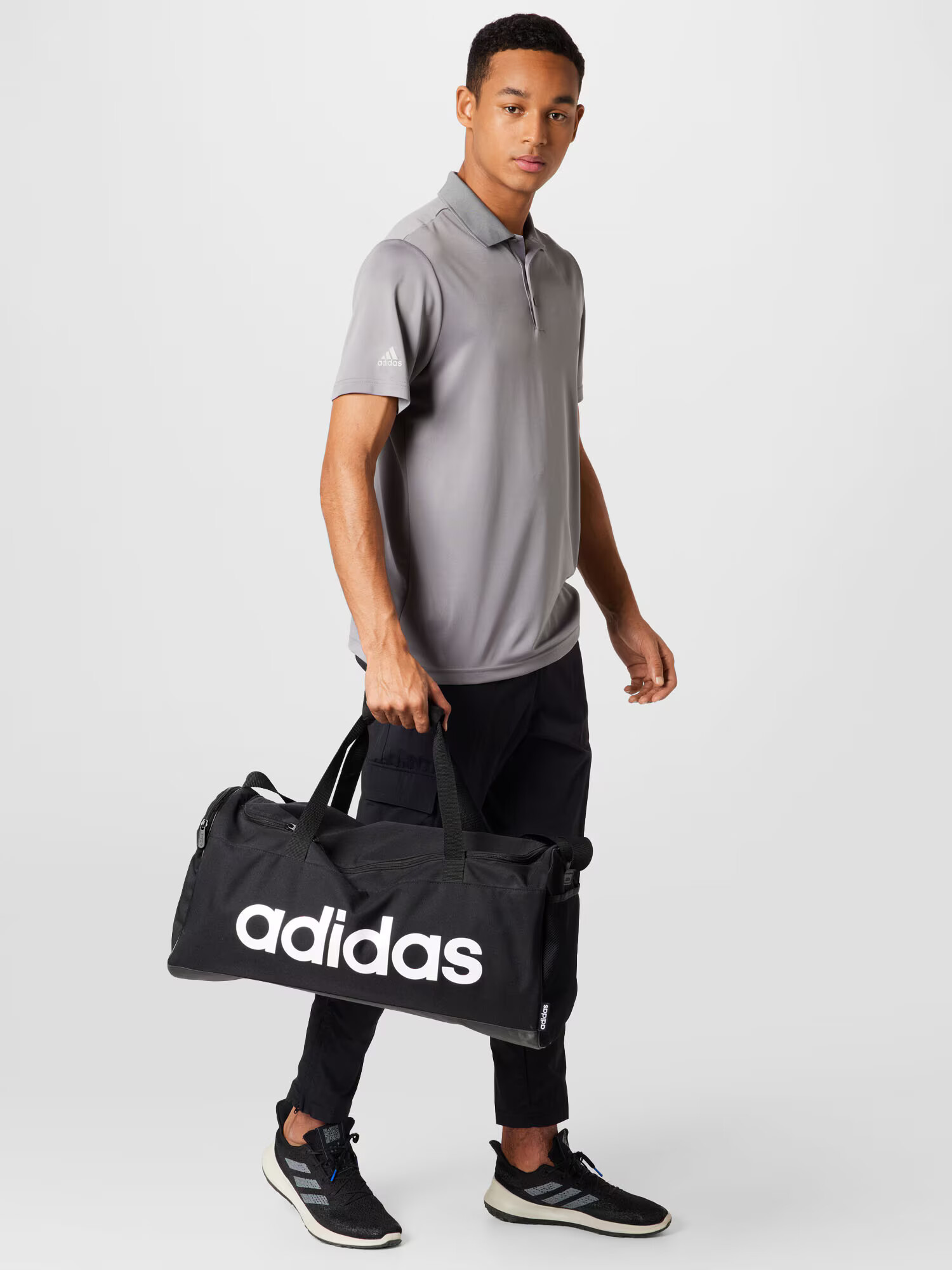 ADIDAS SPORTSWEAR Športne hlače črna / bela - Pepit.si