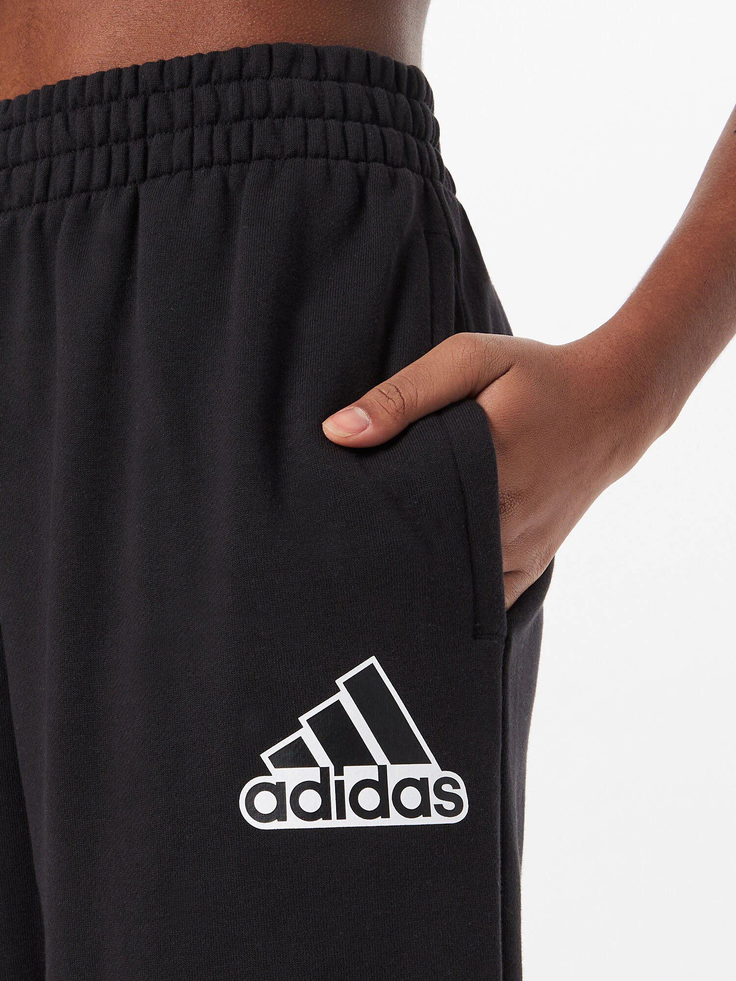 ADIDAS SPORTSWEAR Športne hlače črna / bela - Pepit.si