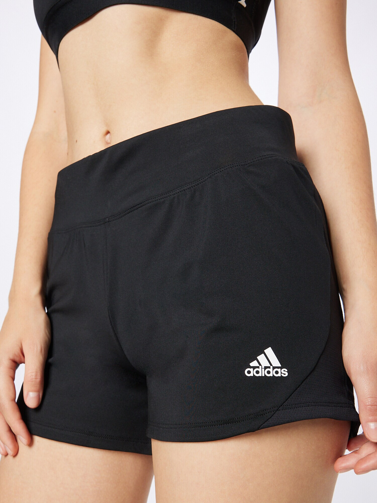 ADIDAS SPORTSWEAR Športne hlače črna / bela - Pepit.si