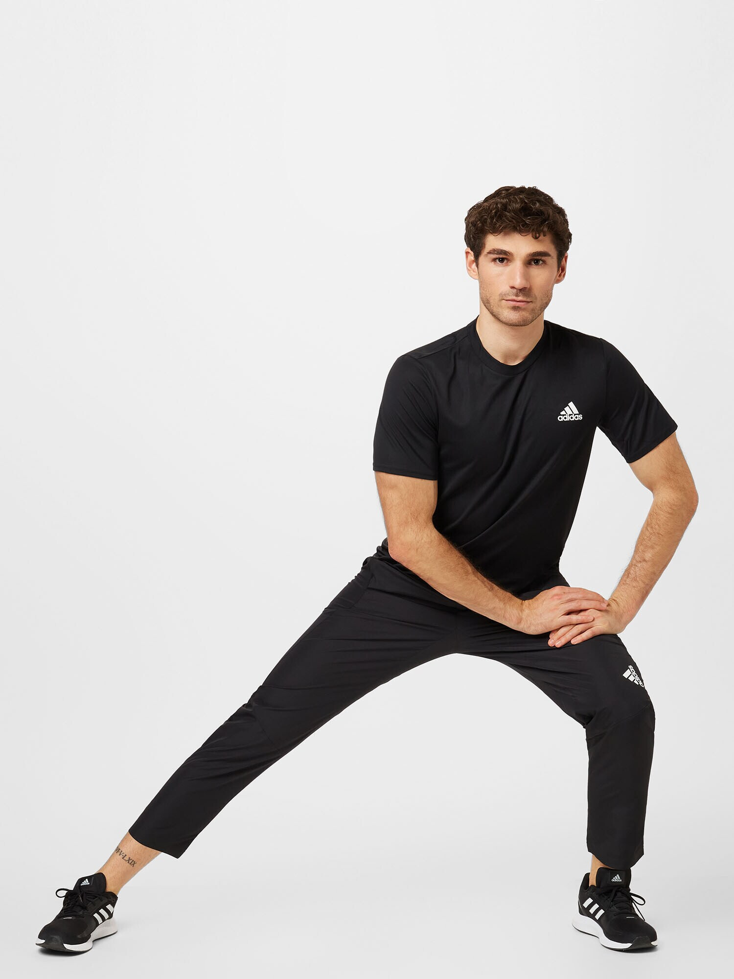 ADIDAS SPORTSWEAR Športne hlače črna / bela - Pepit.si