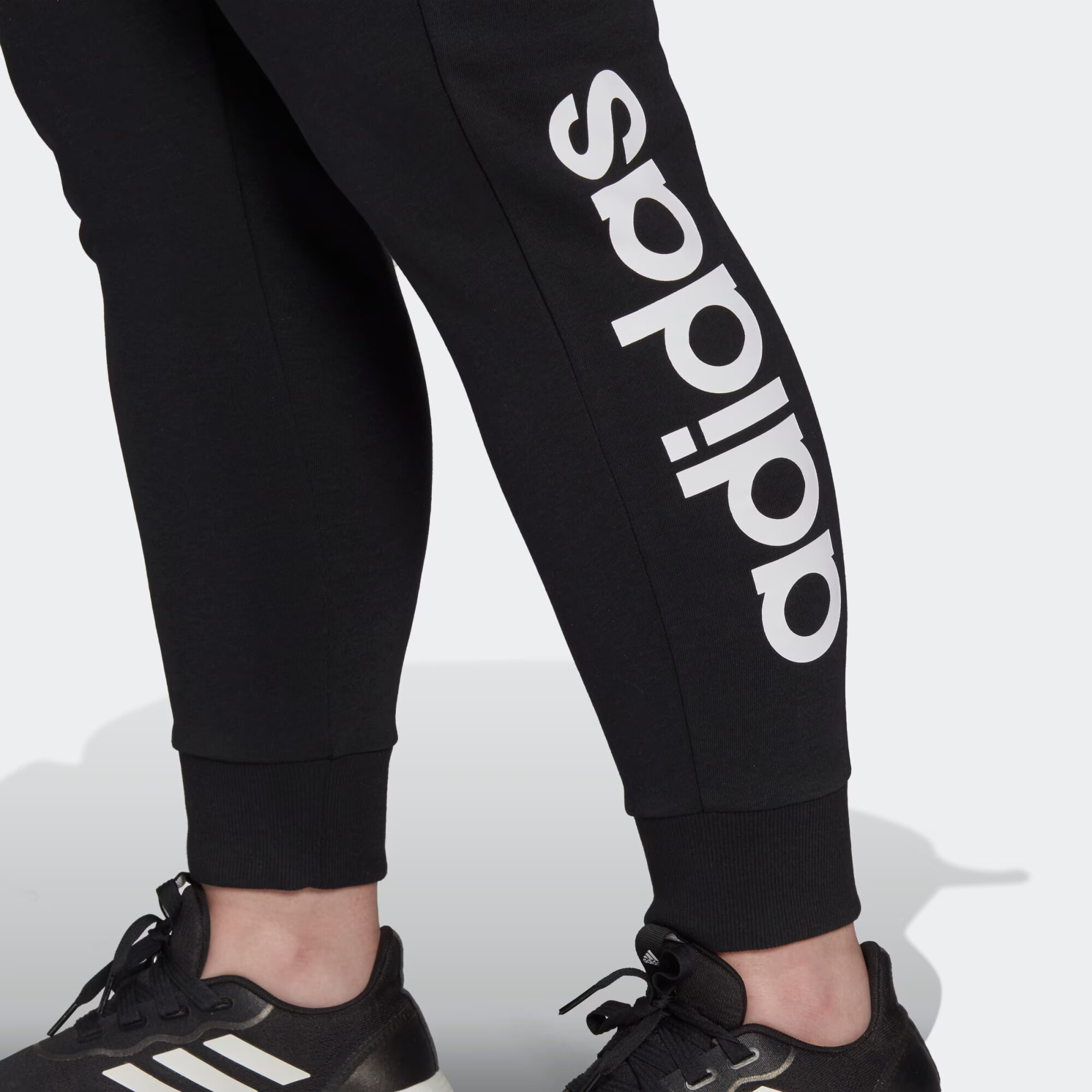 ADIDAS SPORTSWEAR Športne hlače črna / bela - Pepit.si