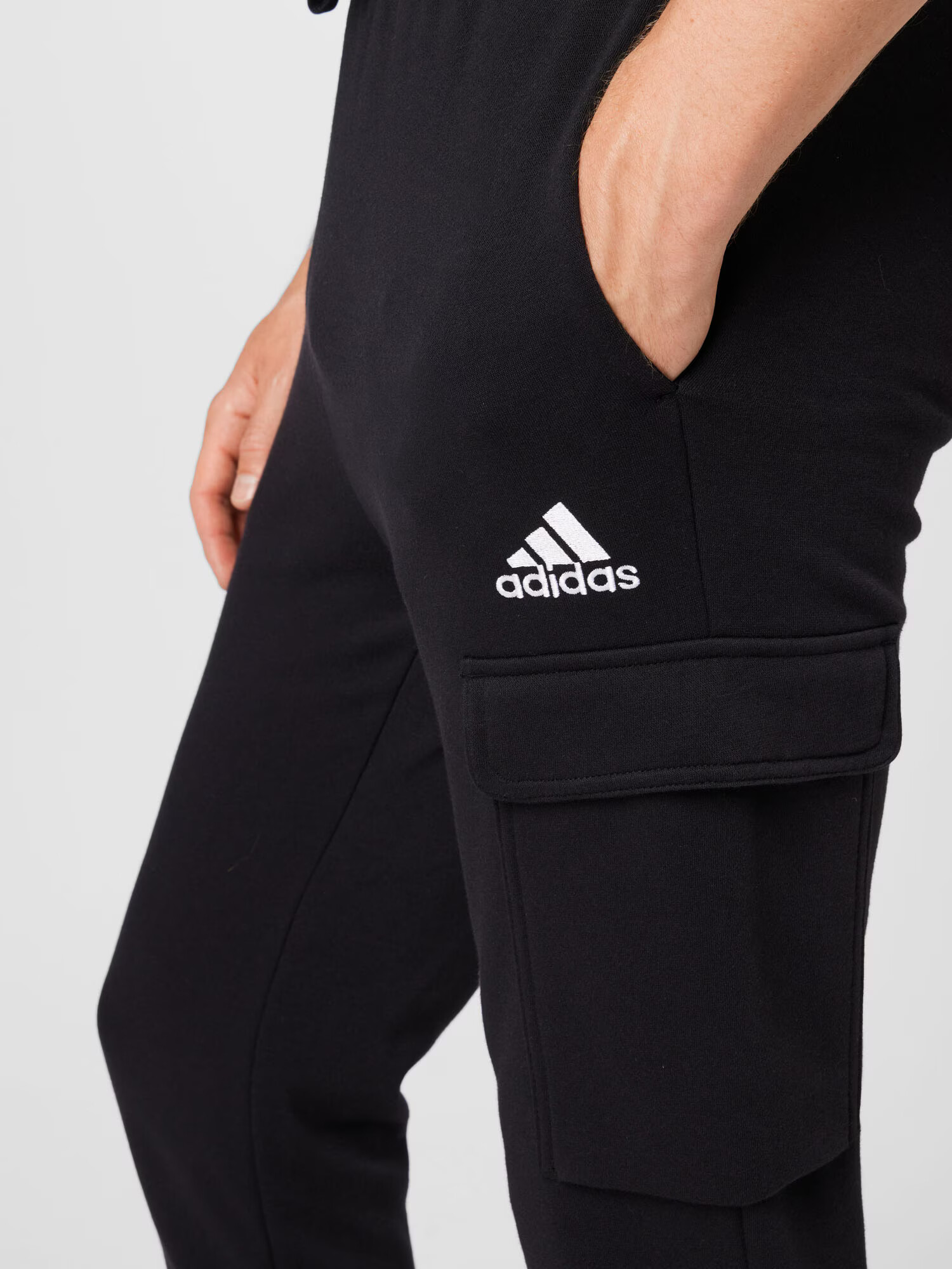 ADIDAS SPORTSWEAR Športne hlače črna / bela - Pepit.si