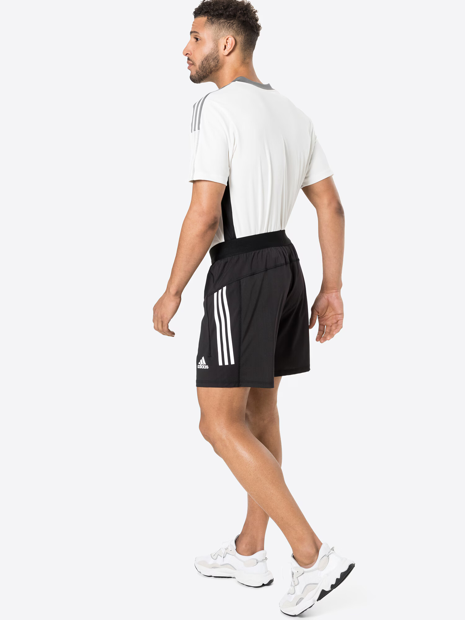 ADIDAS SPORTSWEAR Športne hlače črna / bela - Pepit.si