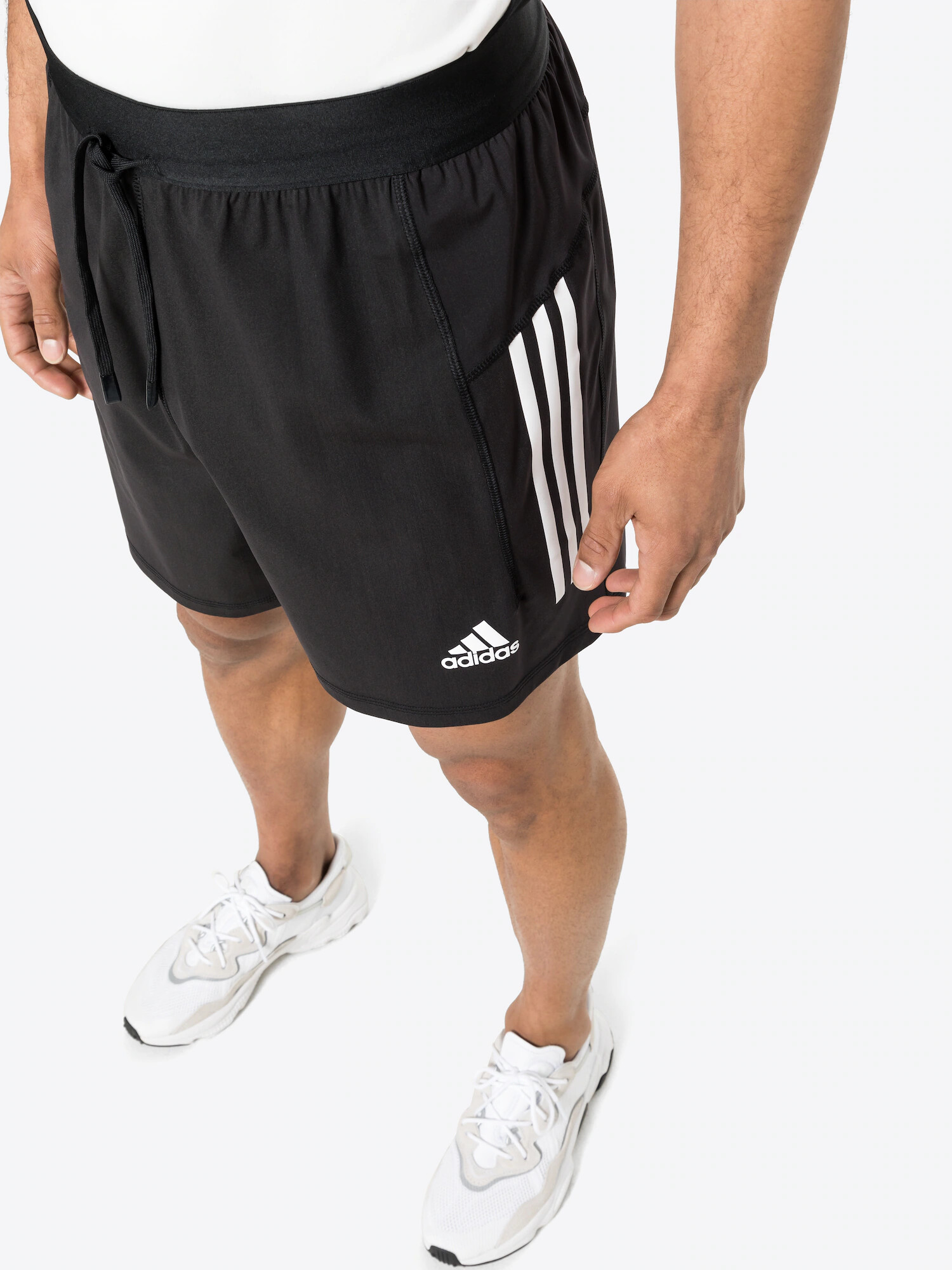 ADIDAS SPORTSWEAR Športne hlače črna / bela - Pepit.si