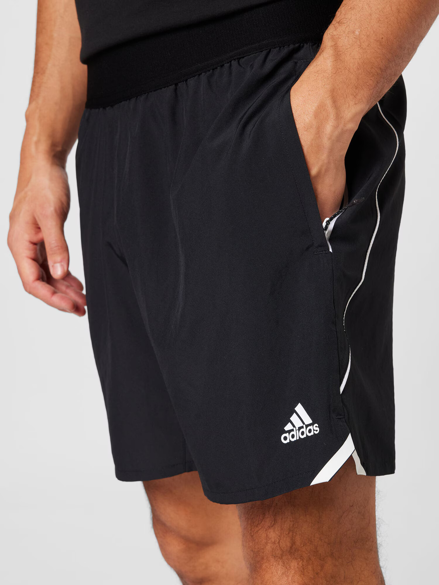 ADIDAS SPORTSWEAR Športne hlače črna / bela - Pepit.si