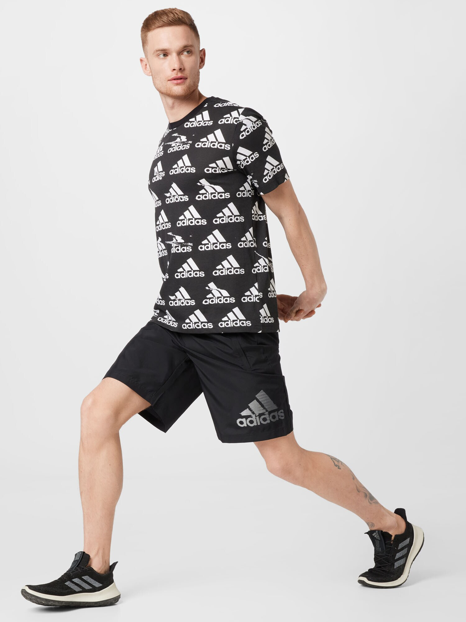 ADIDAS SPORTSWEAR Športne hlače črna / srebrna - Pepit.si