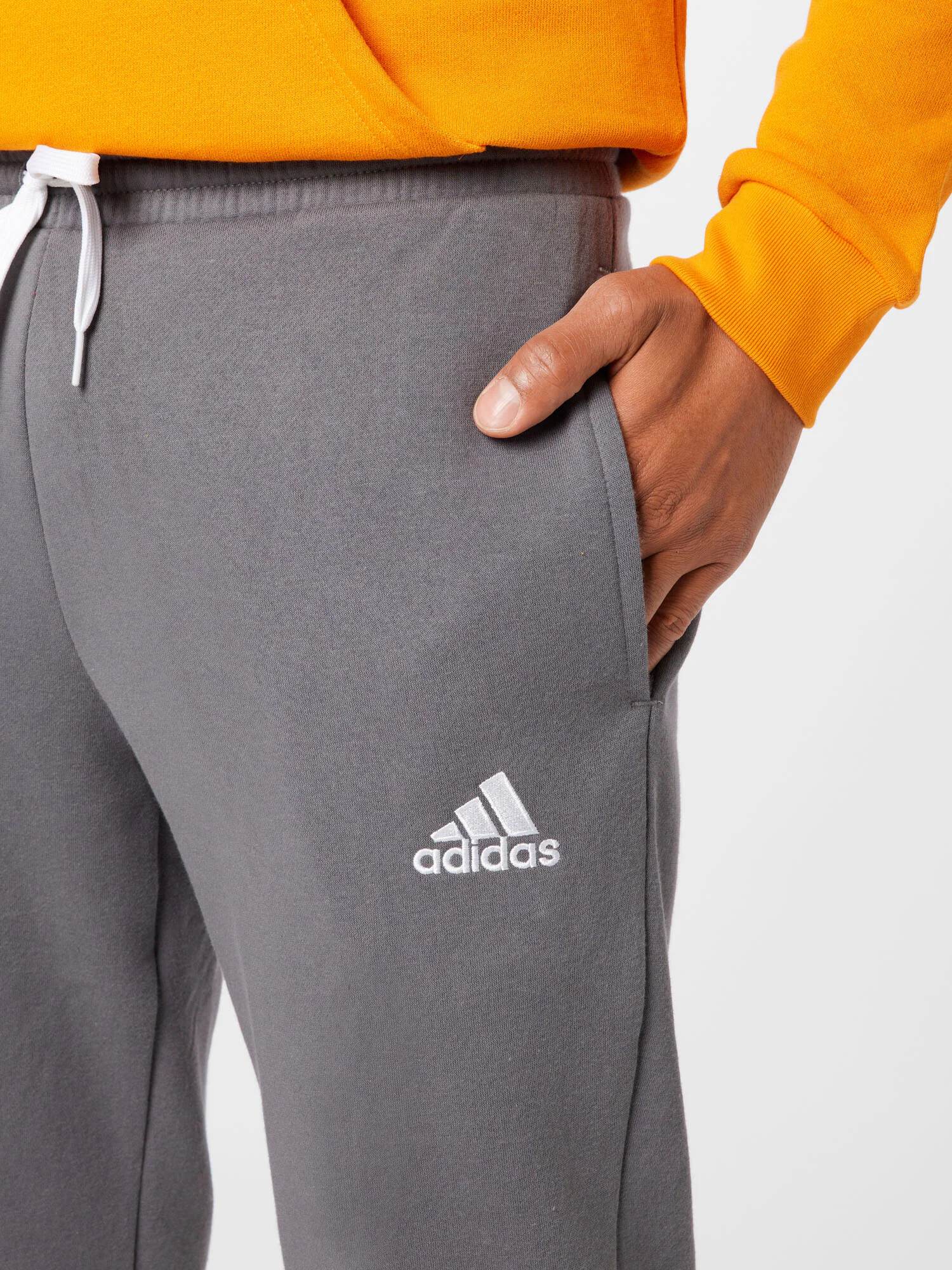 ADIDAS SPORTSWEAR Športne hlače 'Entrada 22' siva / bela - Pepit.si