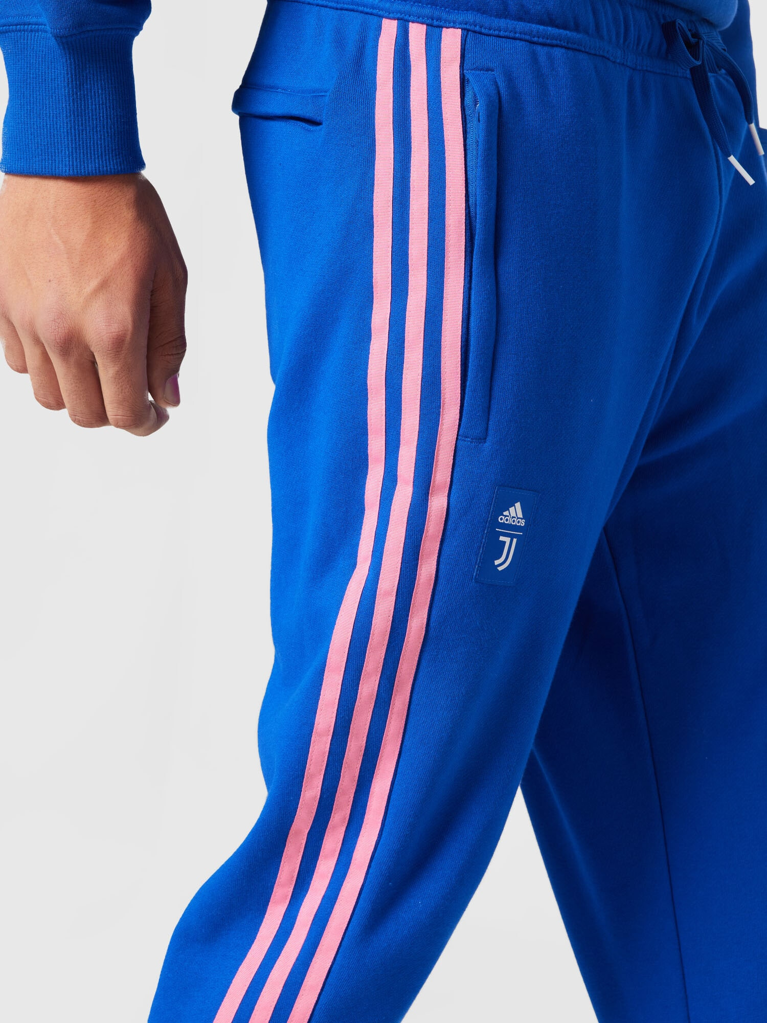 ADIDAS PERFORMANCE Športne hlače 'Juve' temno modra / svetlo roza - Pepit.si