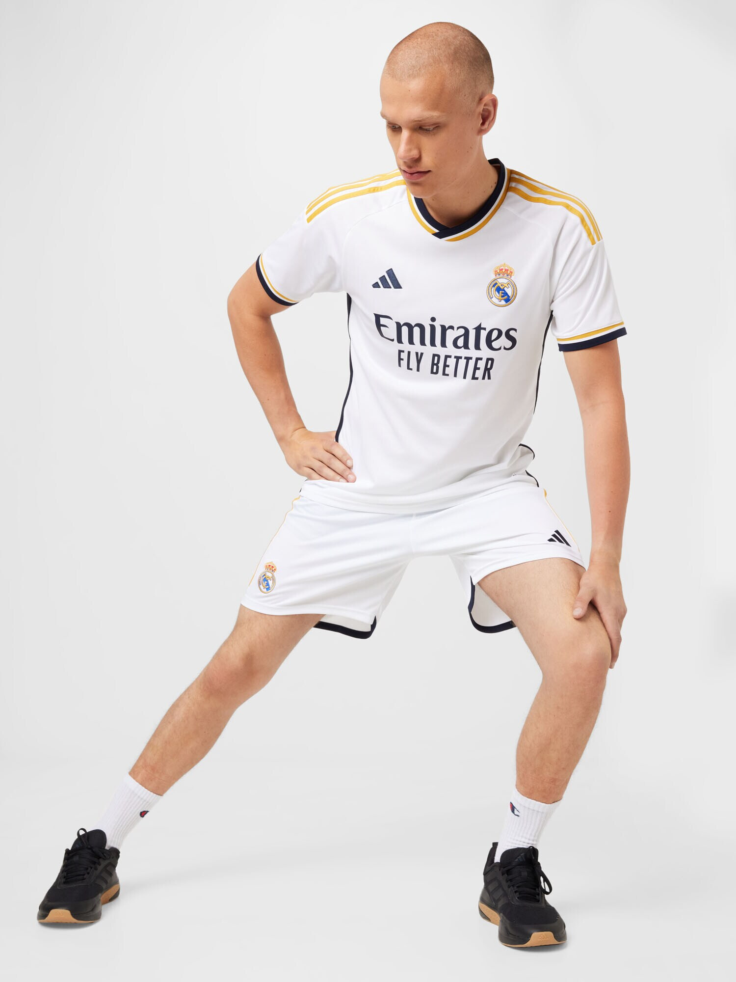 ADIDAS PERFORMANCE Športne hlače 'Real Madrid' kraljevo modra / kari / črna / bela - Pepit.si