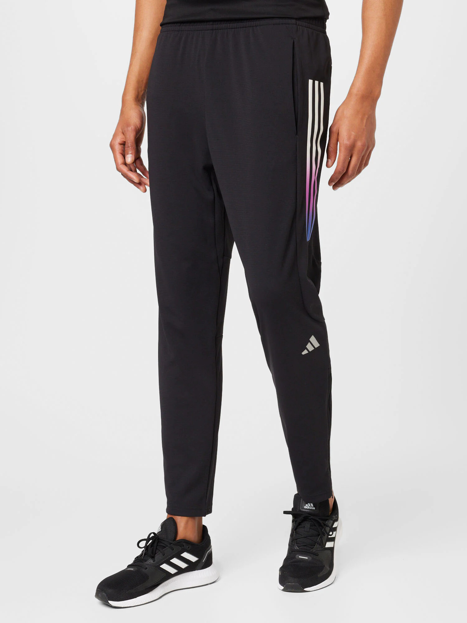 ADIDAS PERFORMANCE Športne hlače lila / črna / bela - Pepit.si