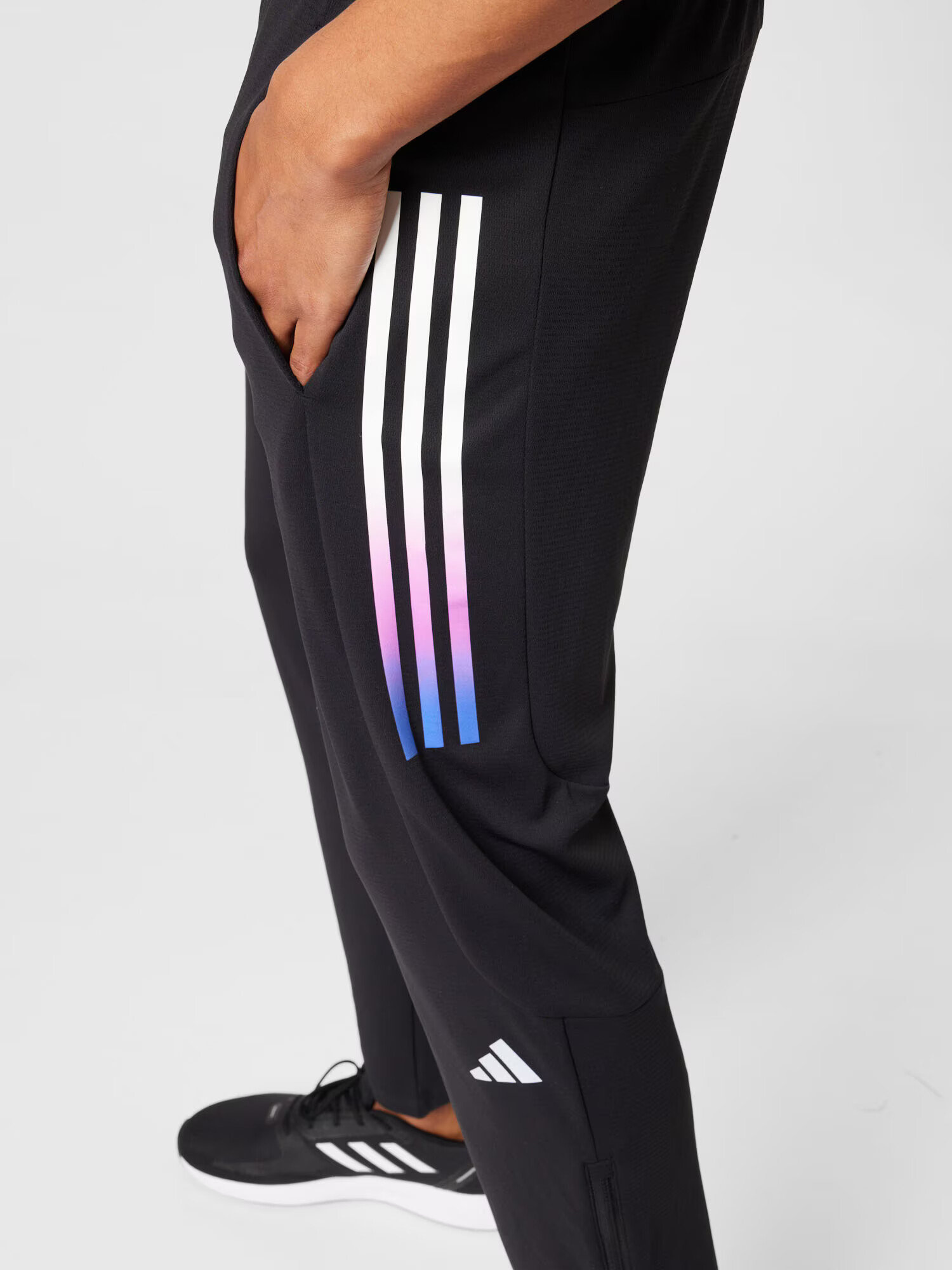 ADIDAS PERFORMANCE Športne hlače lila / črna / bela - Pepit.si