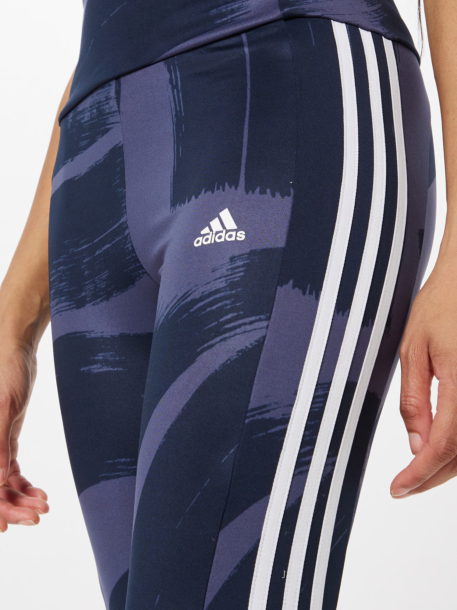 ADIDAS SPORTSWEAR Športne hlače mornarska / temno modra / bela - Pepit.si