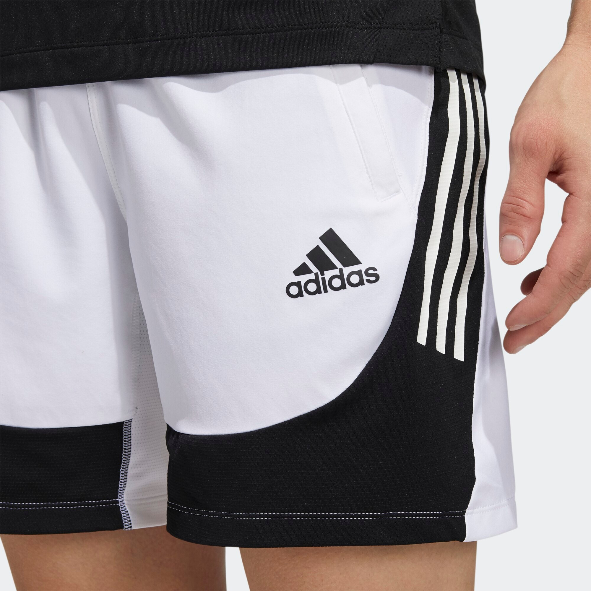 ADIDAS SPORTSWEAR Športne hlače črna / naravno bela - Pepit.si