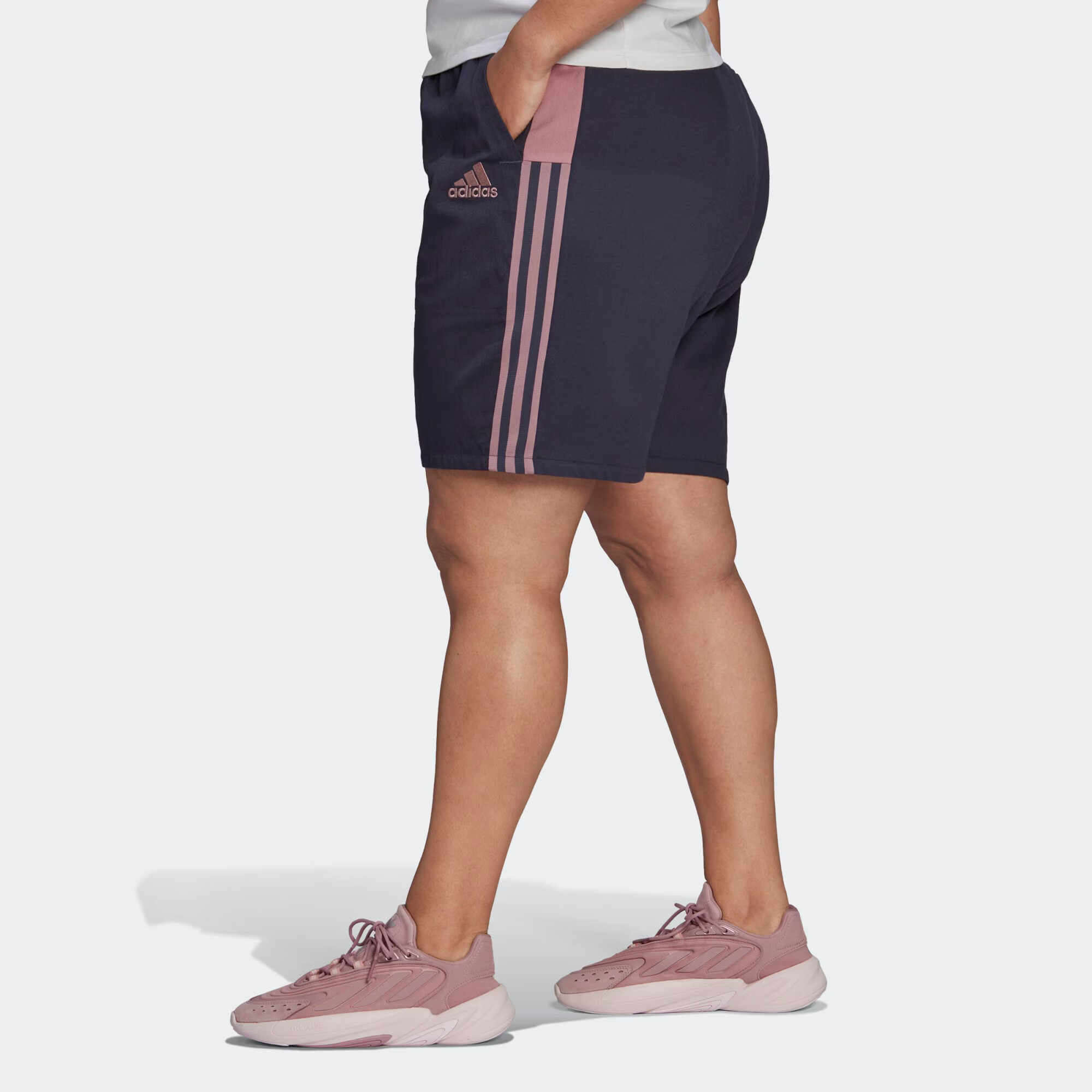 ADIDAS SPORTSWEAR Športne hlače nočno modra / puder / staro roza - Pepit.si