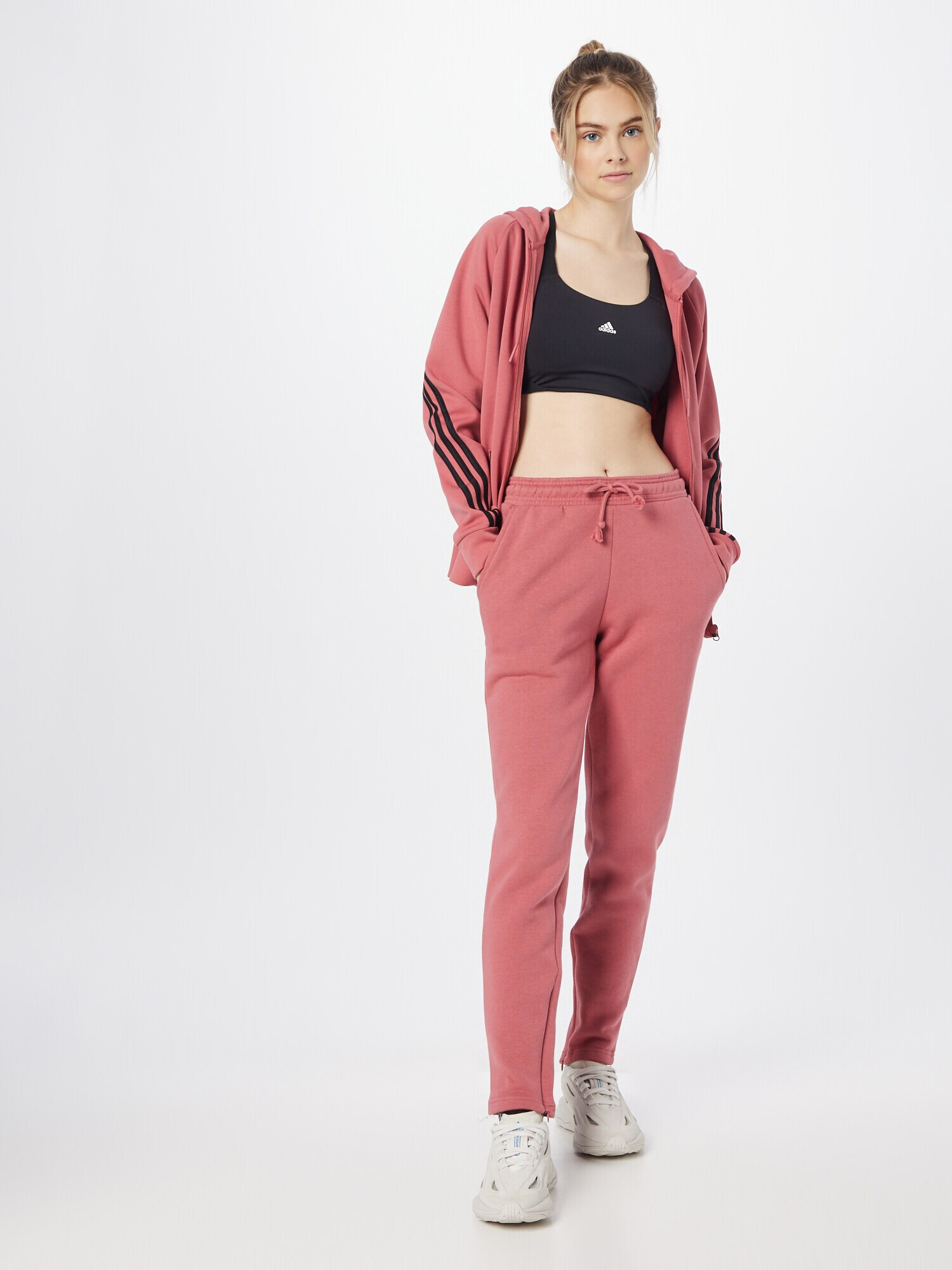 ADIDAS SPORTSWEAR Športne hlače pastelno rdeča - Pepit.si