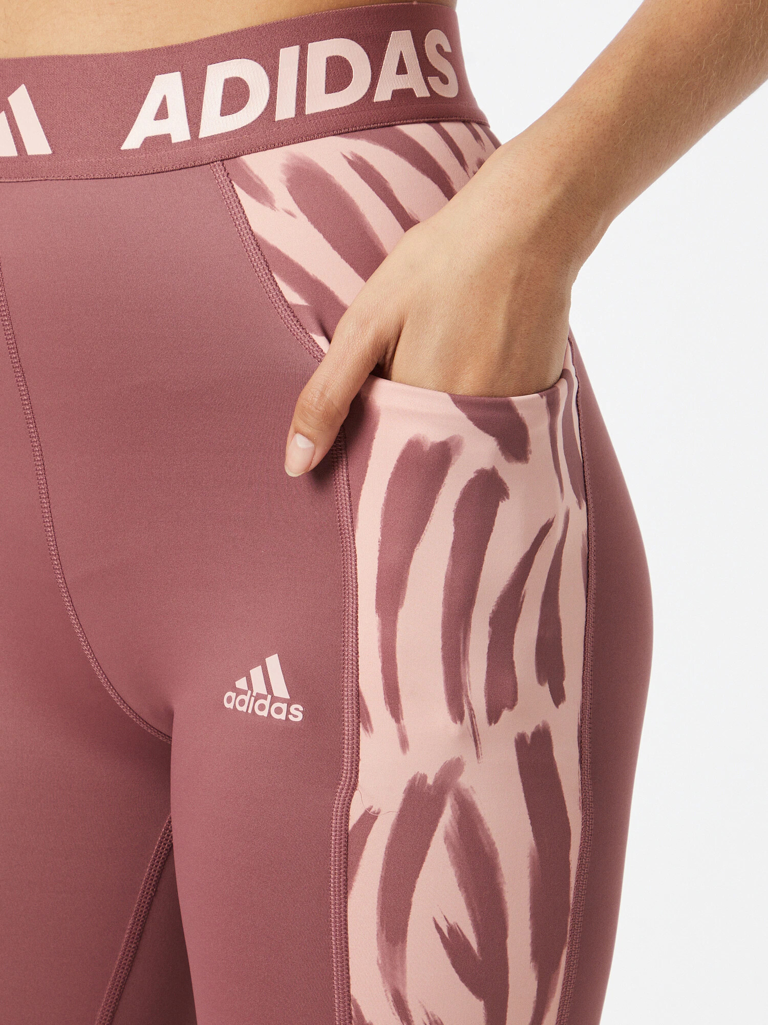 ADIDAS SPORTSWEAR Športne hlače pastelno roza / pastelno rdeča - Pepit.si