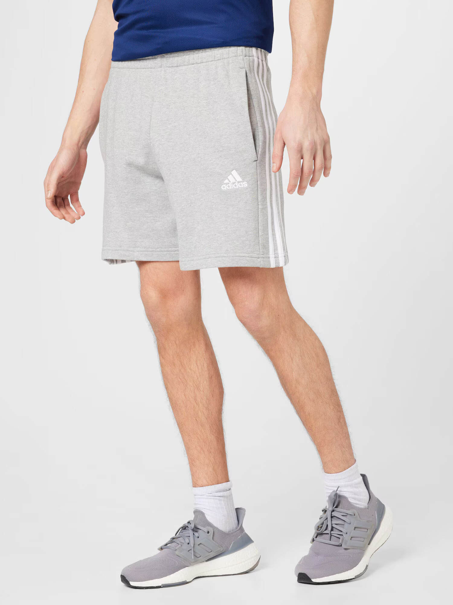 ADIDAS PERFORMANCE Športne hlače pegasto siva / bela - Pepit.si