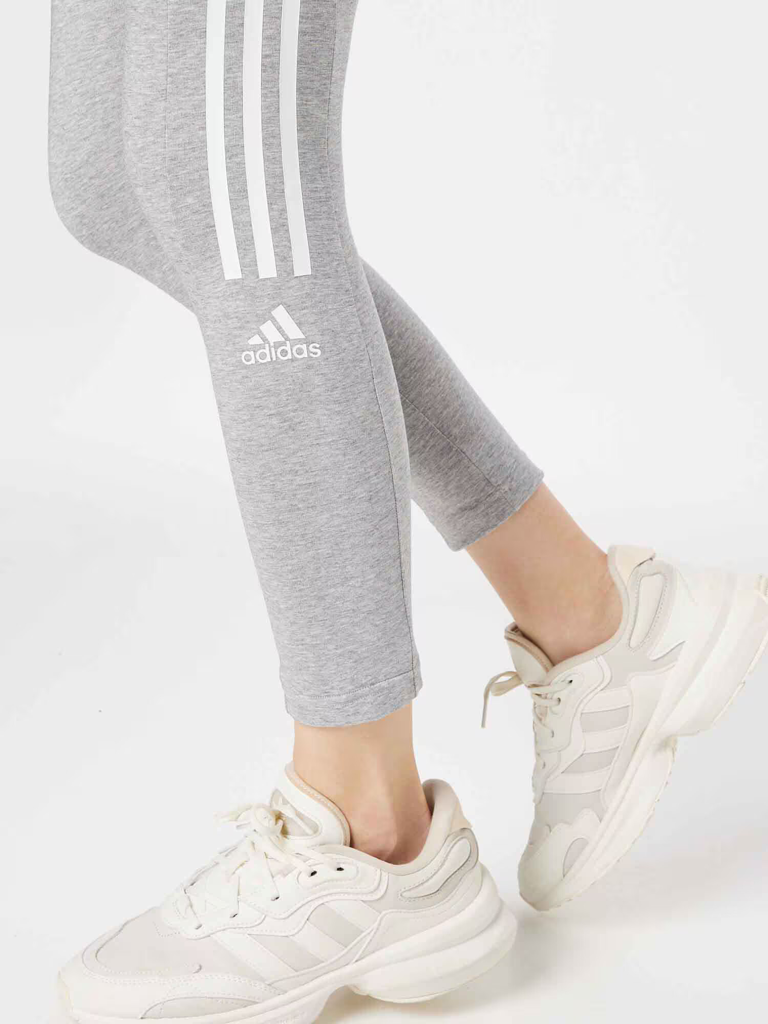 ADIDAS SPORTSWEAR Športne hlače pegasto siva / bela - Pepit.si