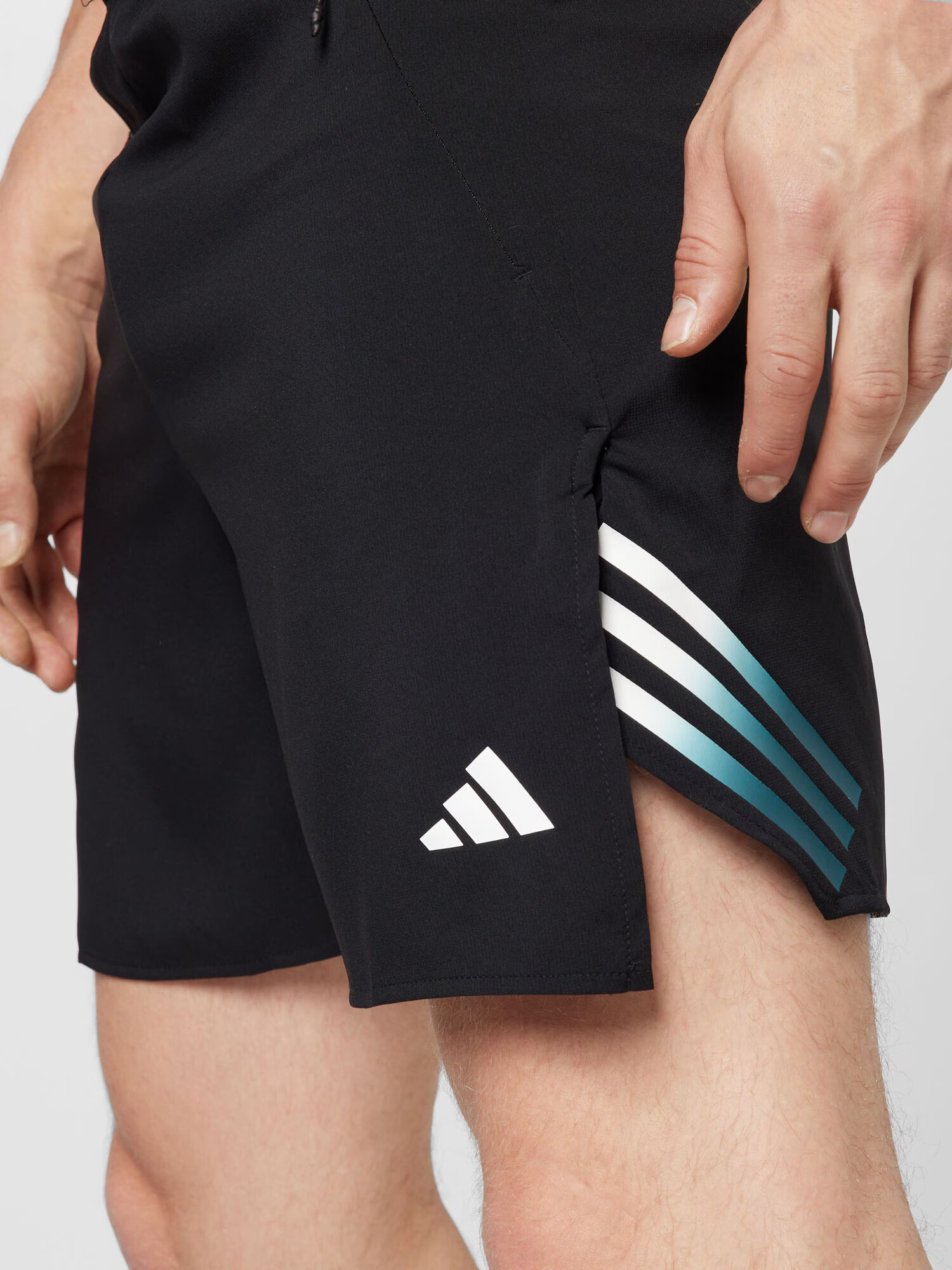 ADIDAS PERFORMANCE Športne hlače petrol / črna / bela - Pepit.si