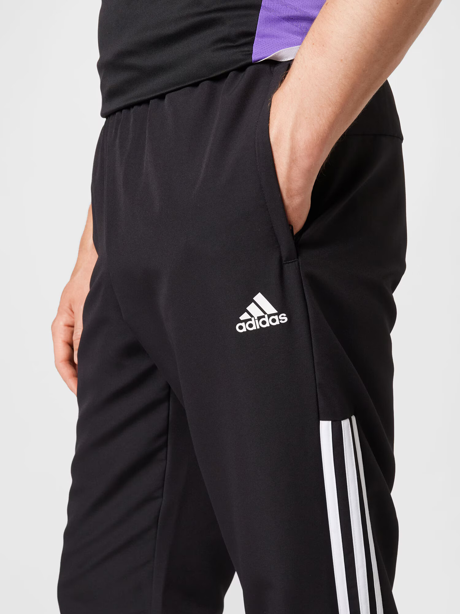 ADIDAS SPORTSWEAR Športne hlače 'Samson' črna / bela - Pepit.si