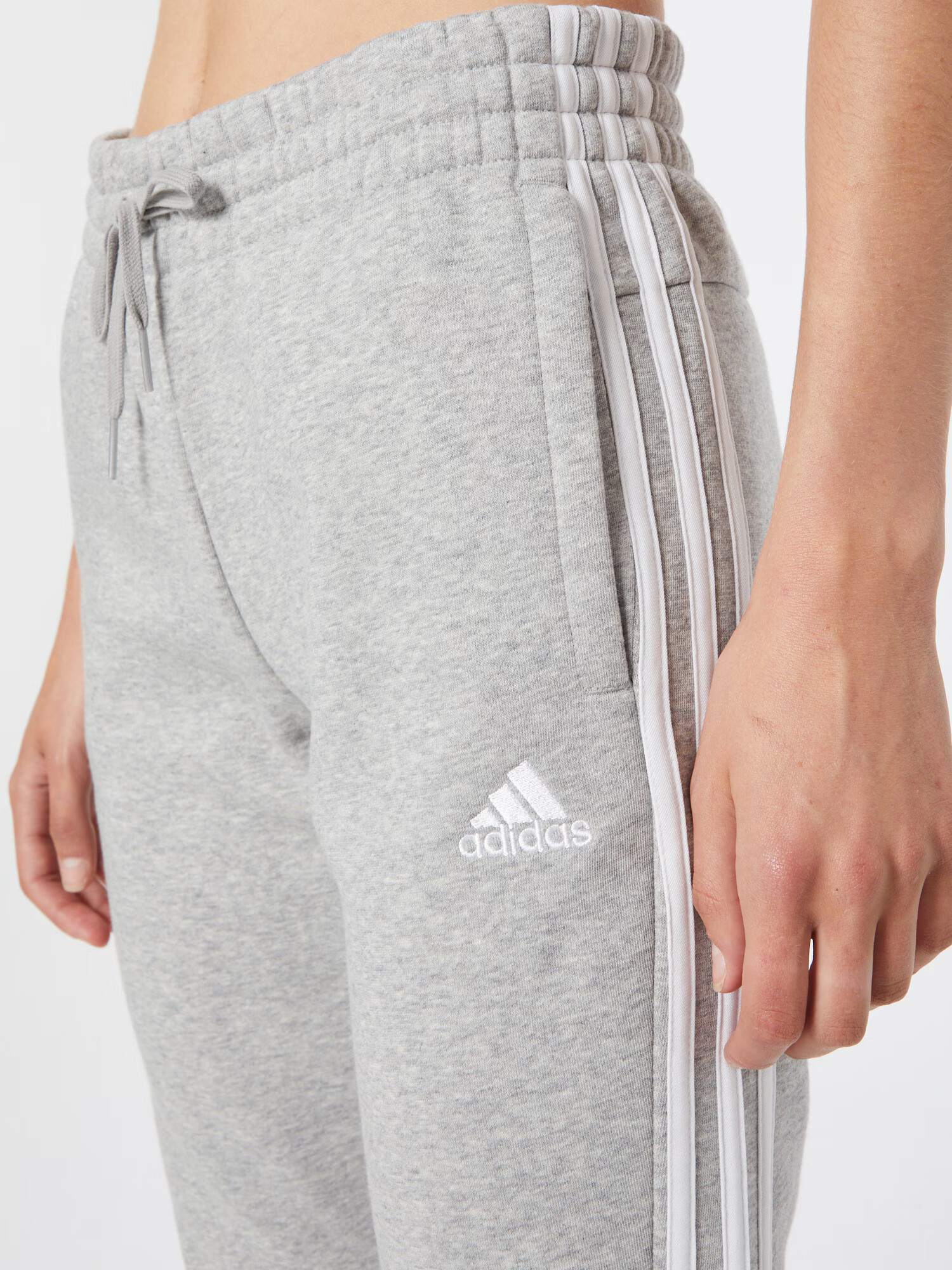 ADIDAS SPORTSWEAR Športne hlače siva / bela - Pepit.si