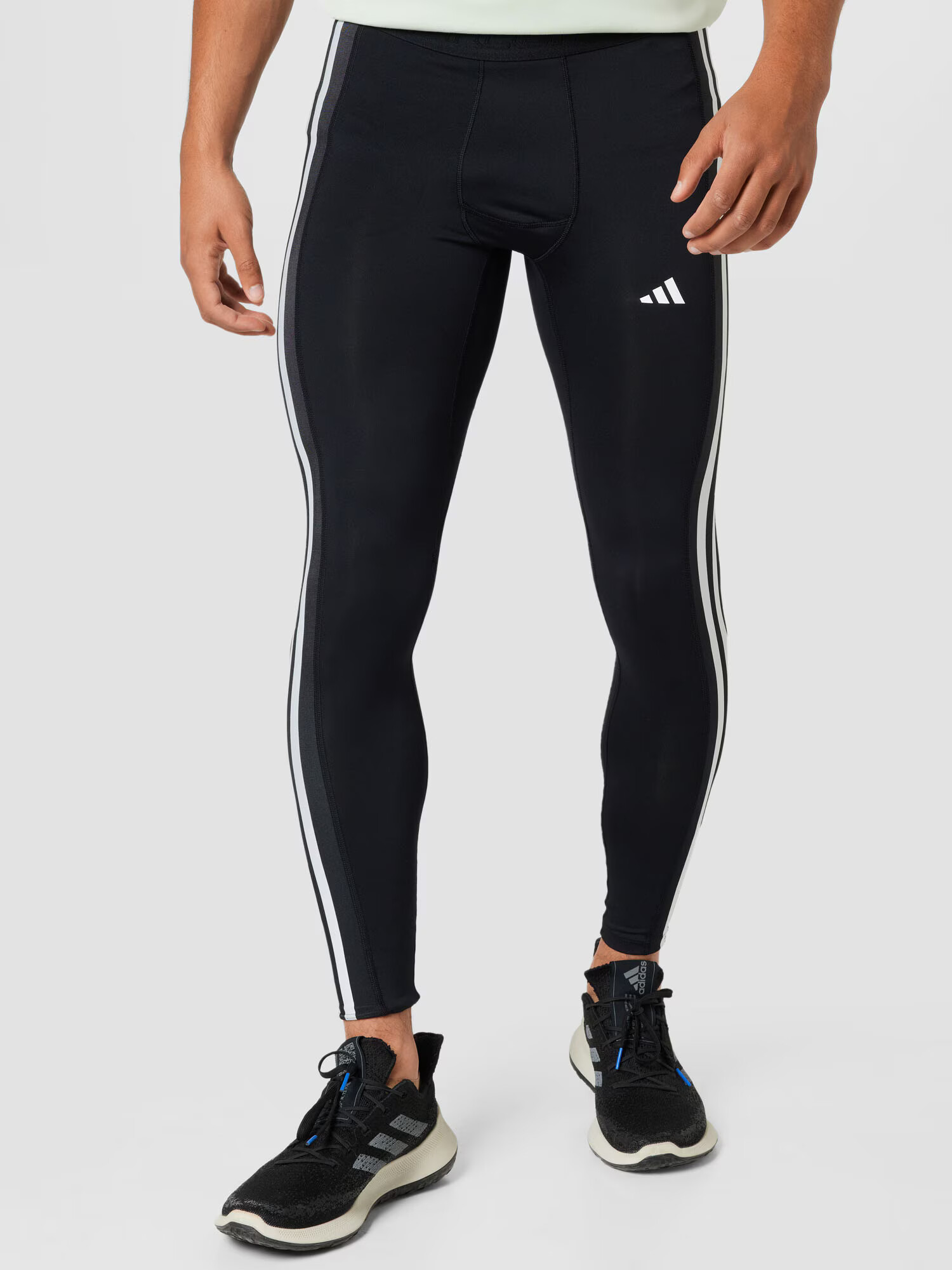 ADIDAS PERFORMANCE Športne hlače siva / črna / bela - Pepit.si