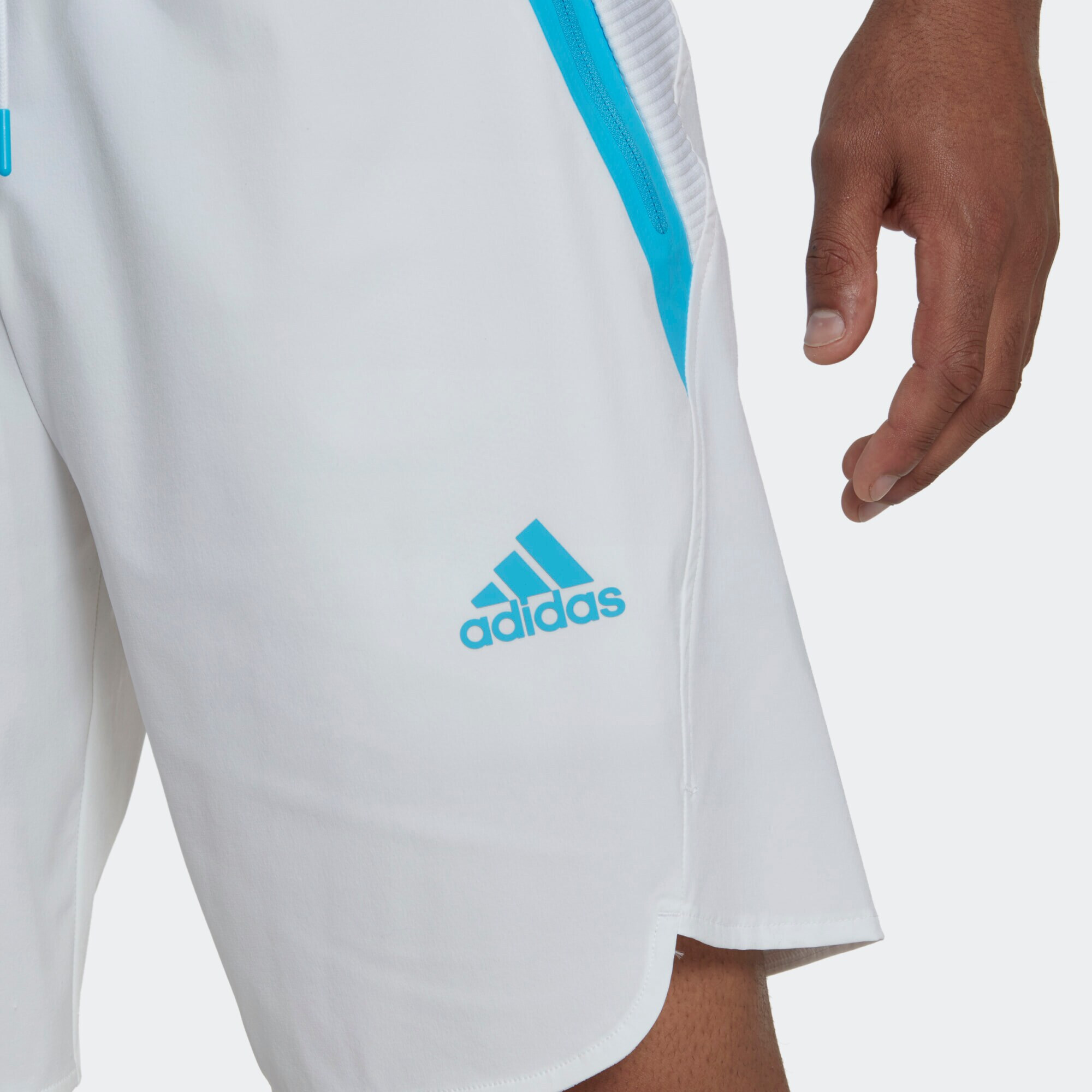 ADIDAS PERFORMANCE Športne hlače svetlo modra / bela - Pepit.si