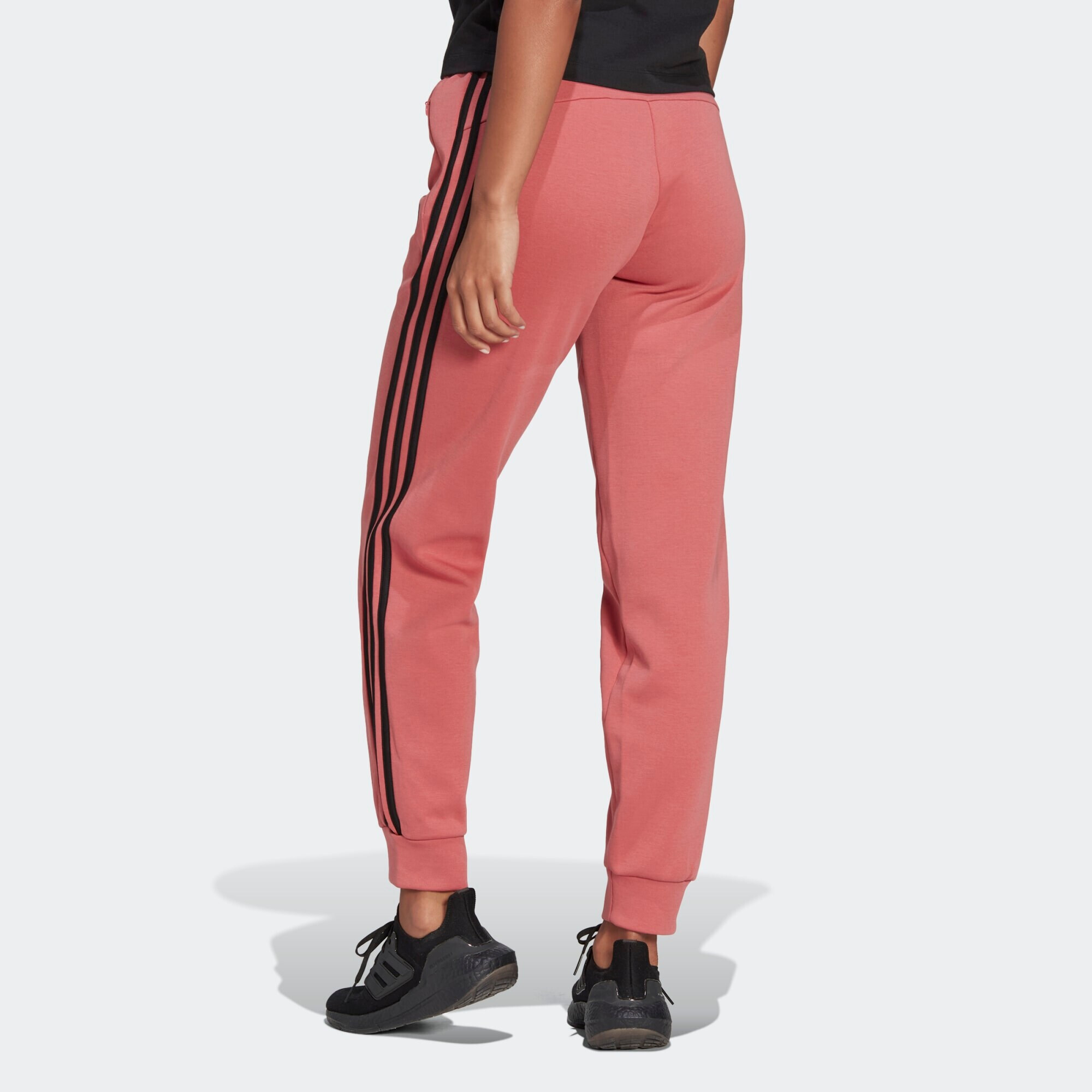 ADIDAS SPORTSWEAR Športne hlače svetlo roza / črna / bela - Pepit.si