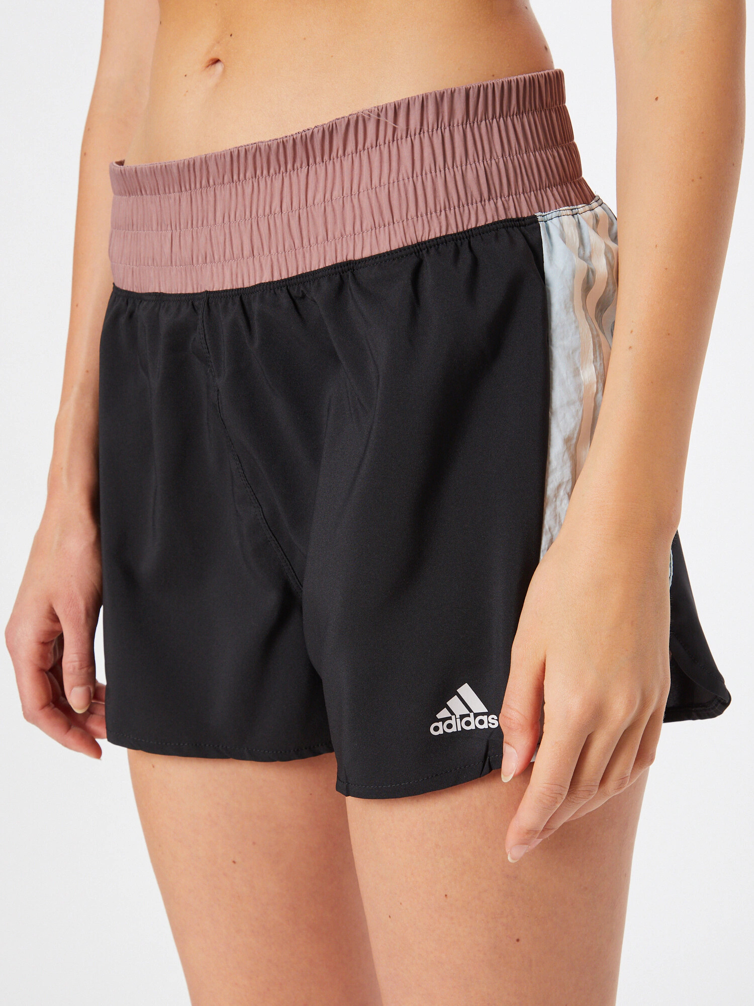 ADIDAS SPORTSWEAR Športne hlače svetlo siva / pastelno rdeča / črna / bela - Pepit.si