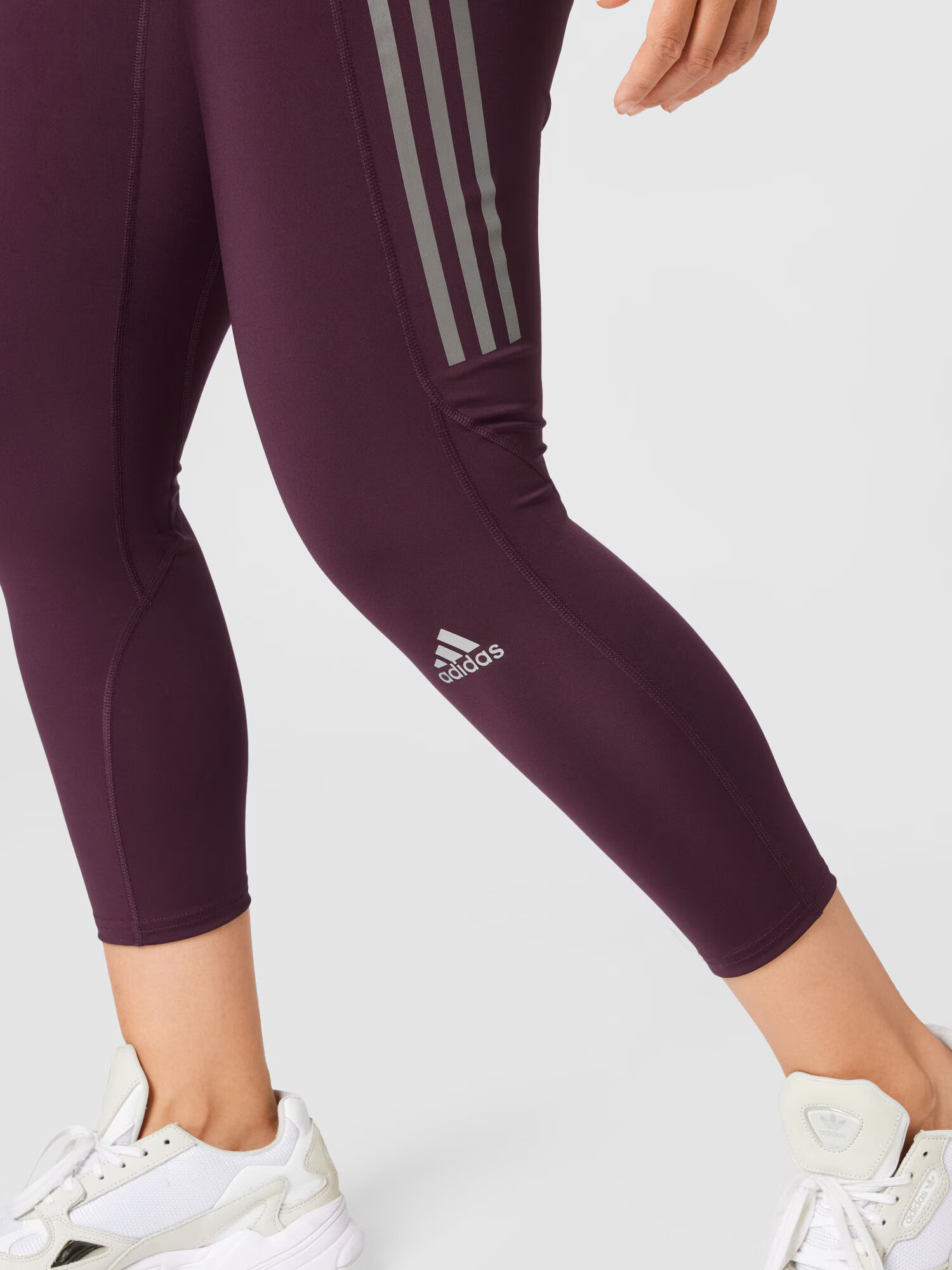 ADIDAS SPORTSWEAR Športne hlače temno liila / bela - Pepit.si