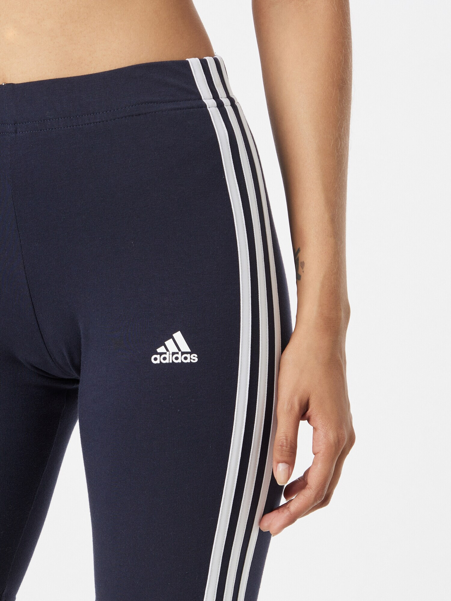 ADIDAS PERFORMANCE Športne hlače temno modra / bela - Pepit.si